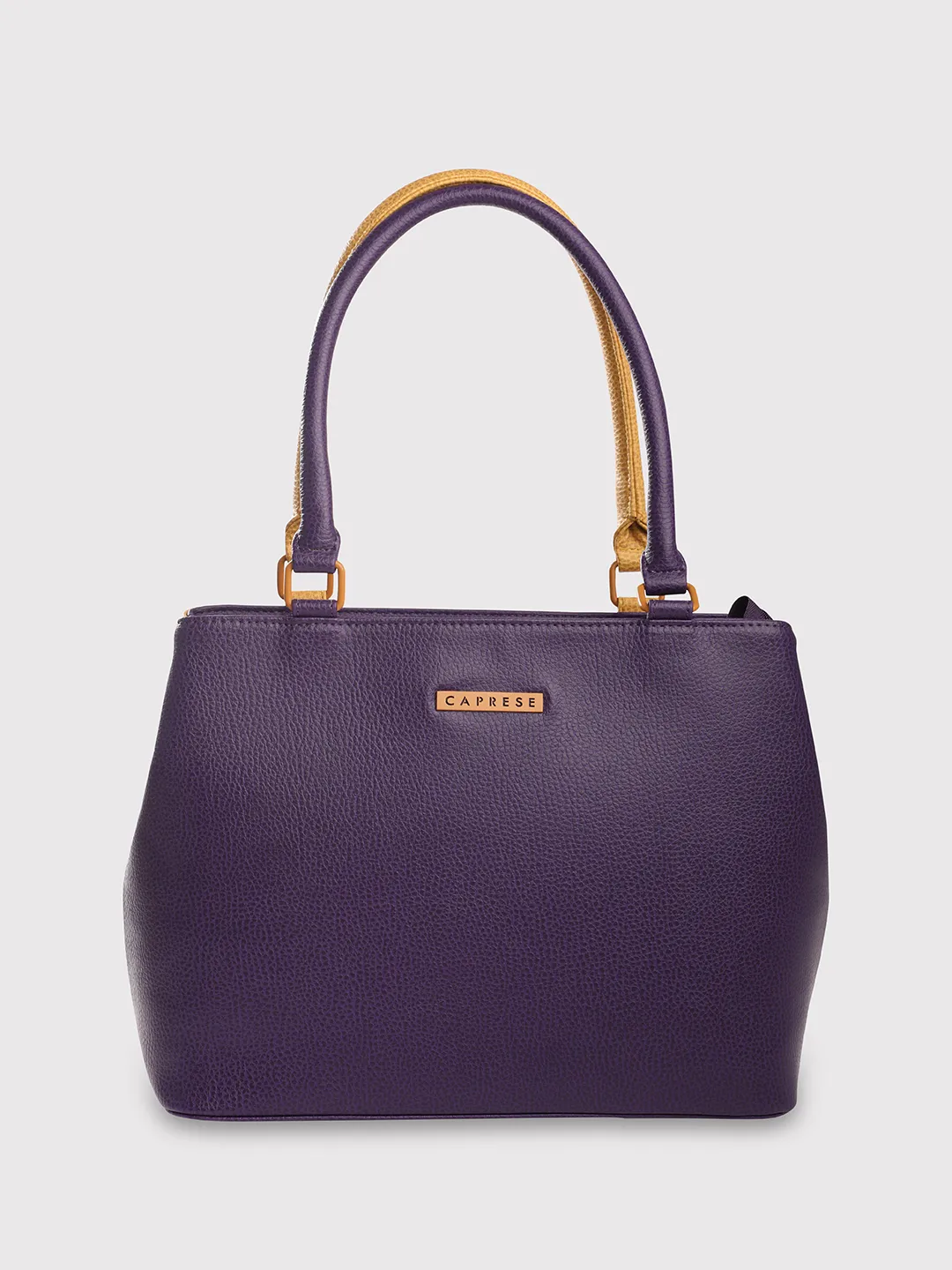 Caprese Pebble Medium Grape Yellow Tote Bag - Image 4