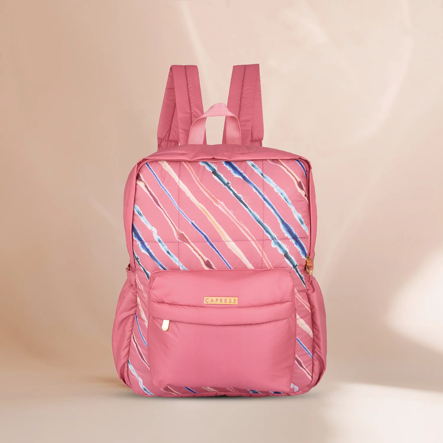 Caprese Pepper Medium Coral Laptop Backpack - Image 2