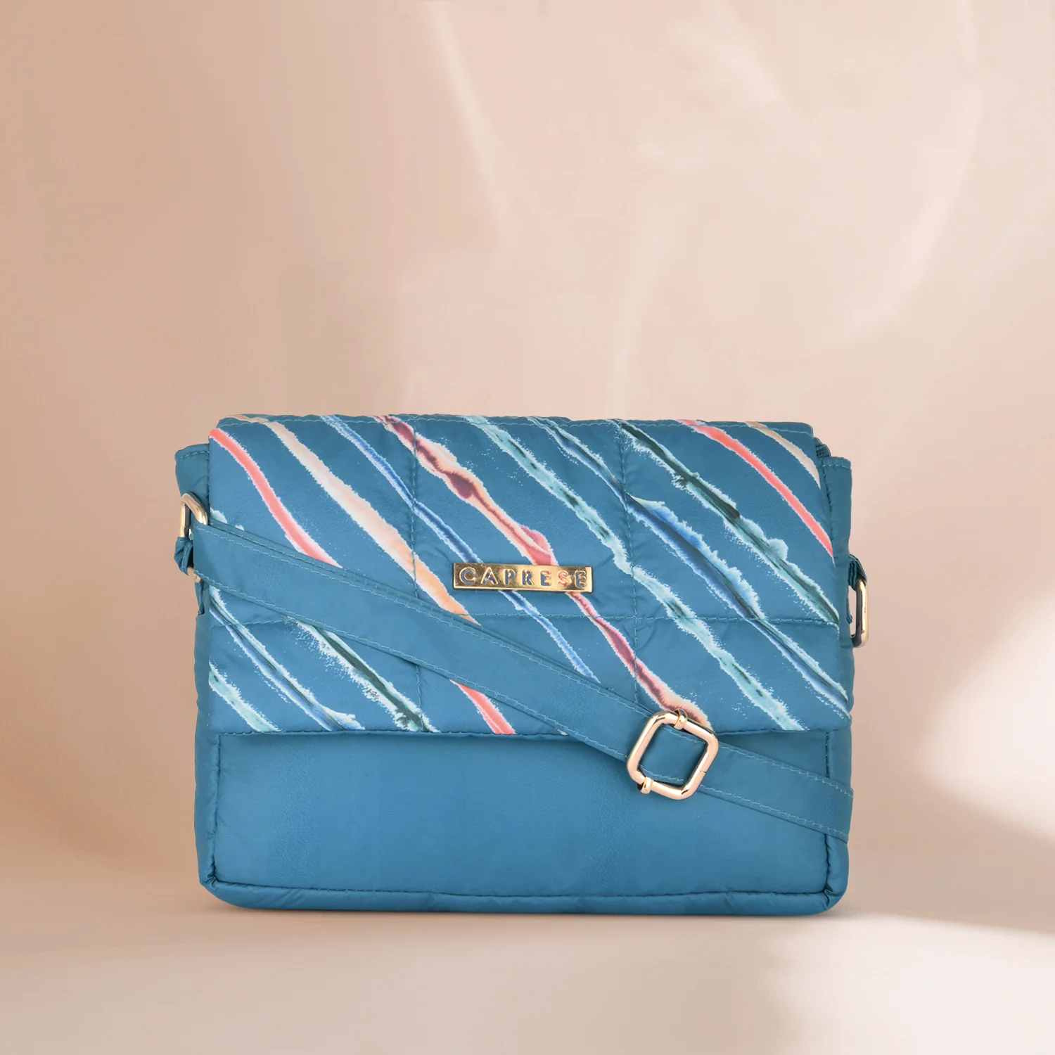 Caprese Pepper Medium Cyan Sling Bag