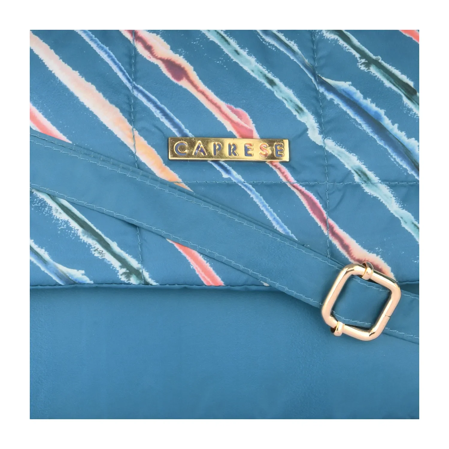 Caprese Pepper Medium Cyan Sling Bag - Image 6