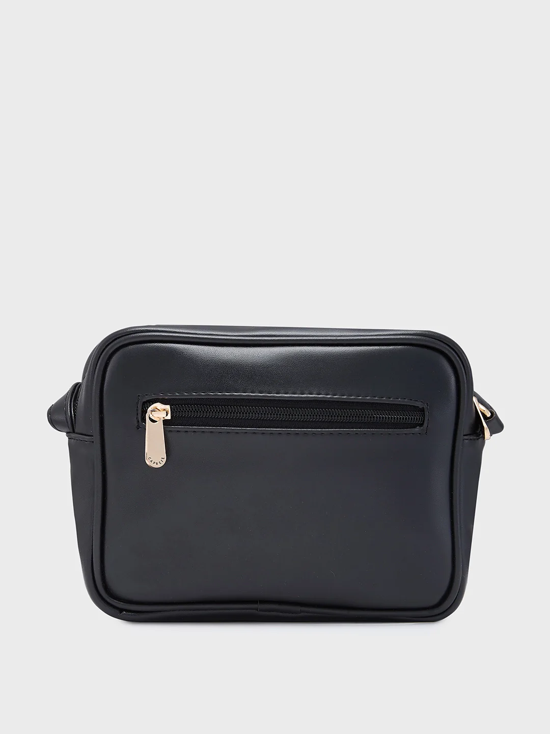 Caprese Perline Medium Black Sling Bag - Image 3