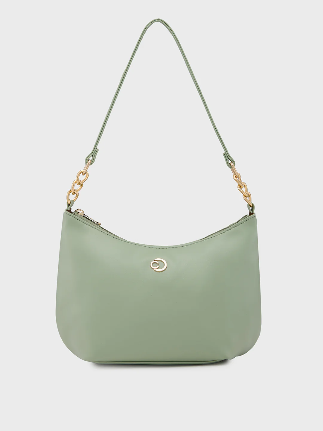 Caprese Perline Medium Mint Baguatte Bag - Image 3