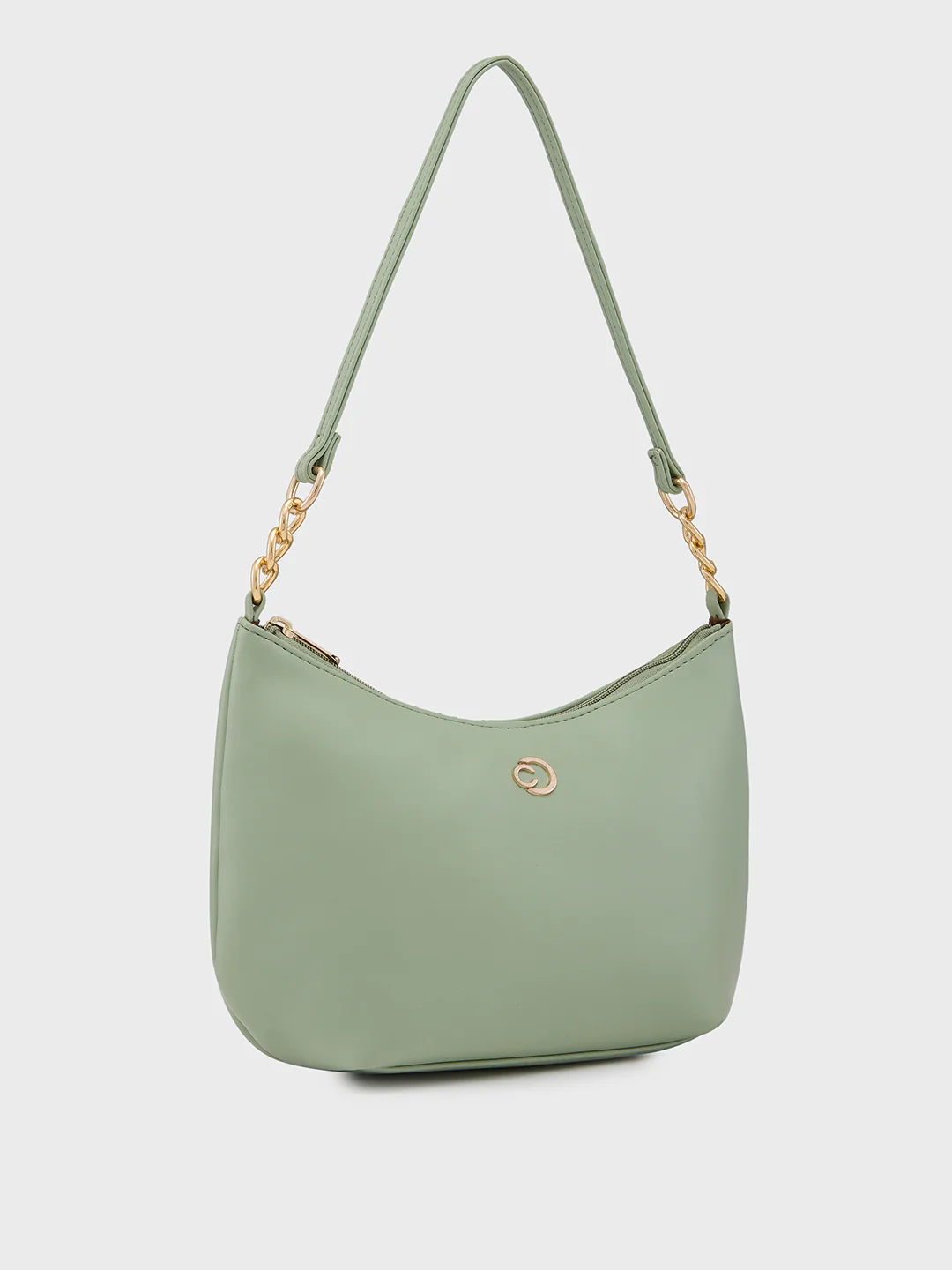 Caprese Perline Medium Mint Baguatte Bag - Image 5