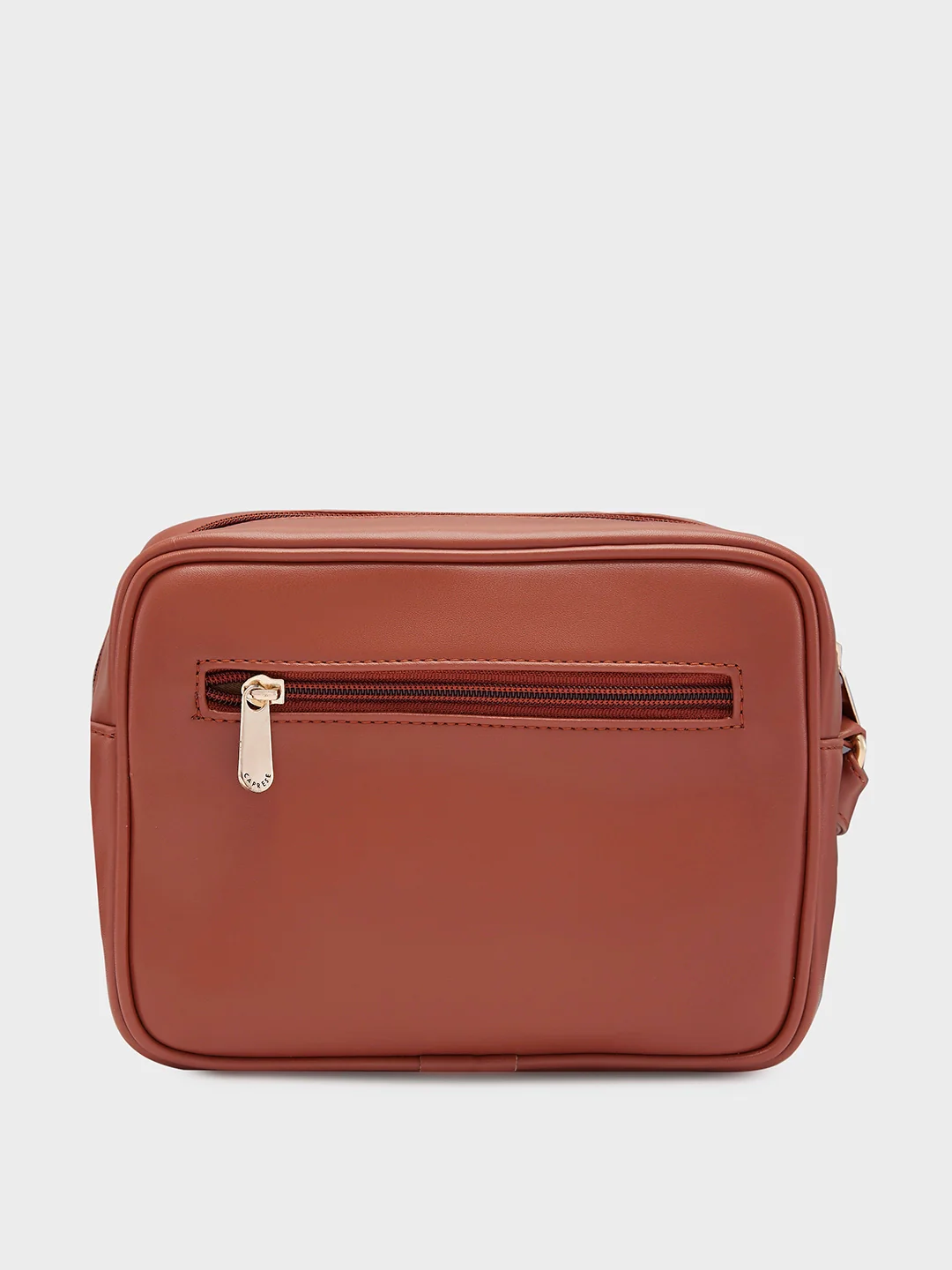 Caprese Perline Medium Tan Sling Bag - Image 3