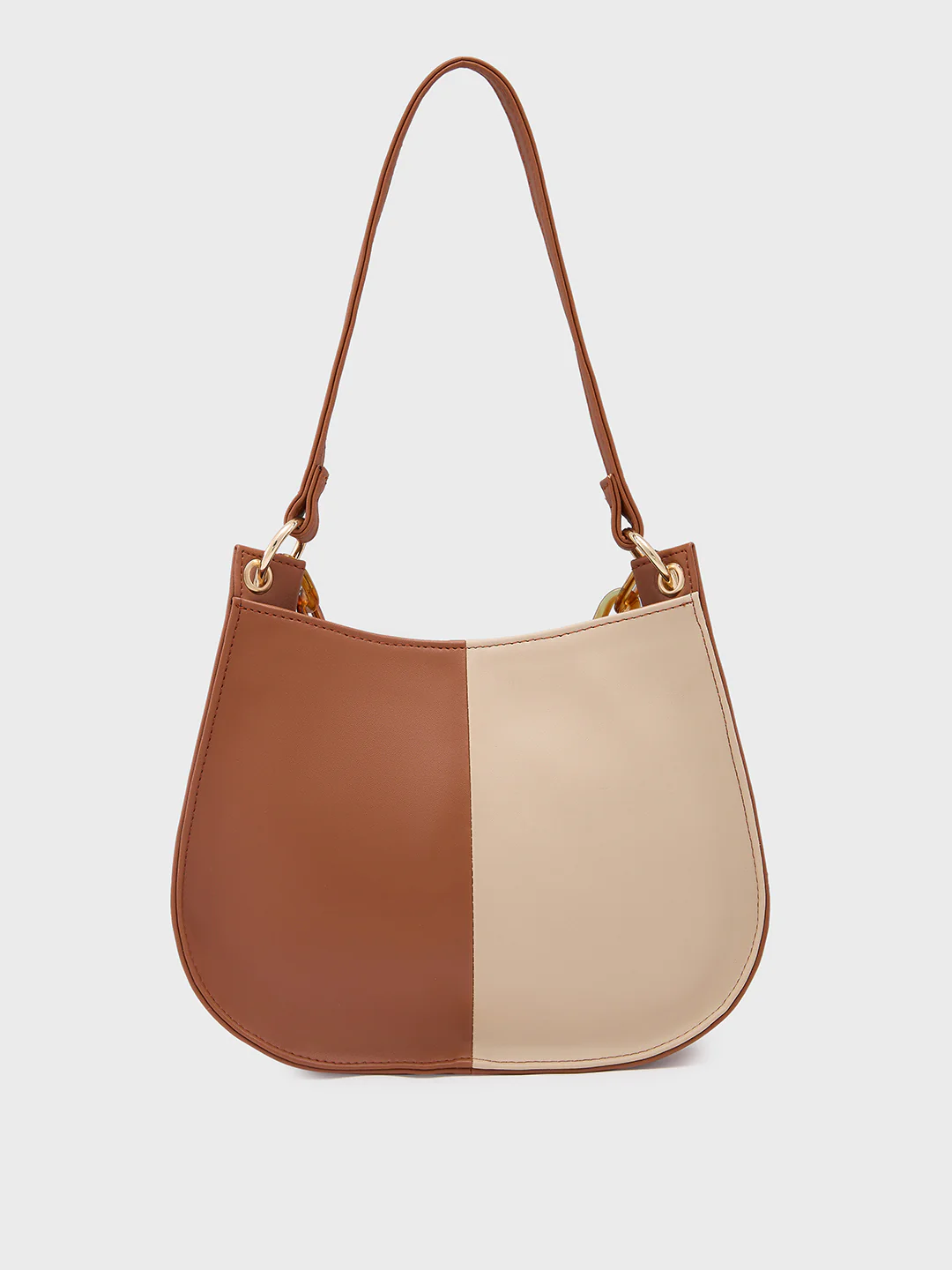 Caprese Perline Small Tan Hobo Bag - Image 4