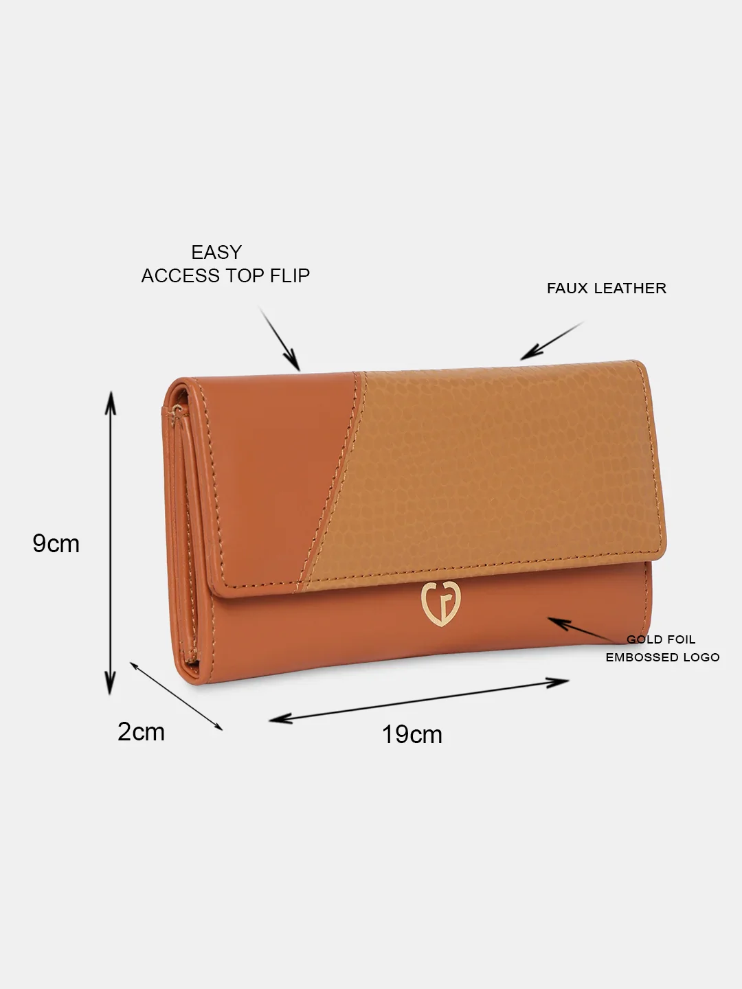 Caprese Pernille Large Tan Wallet - Image 3