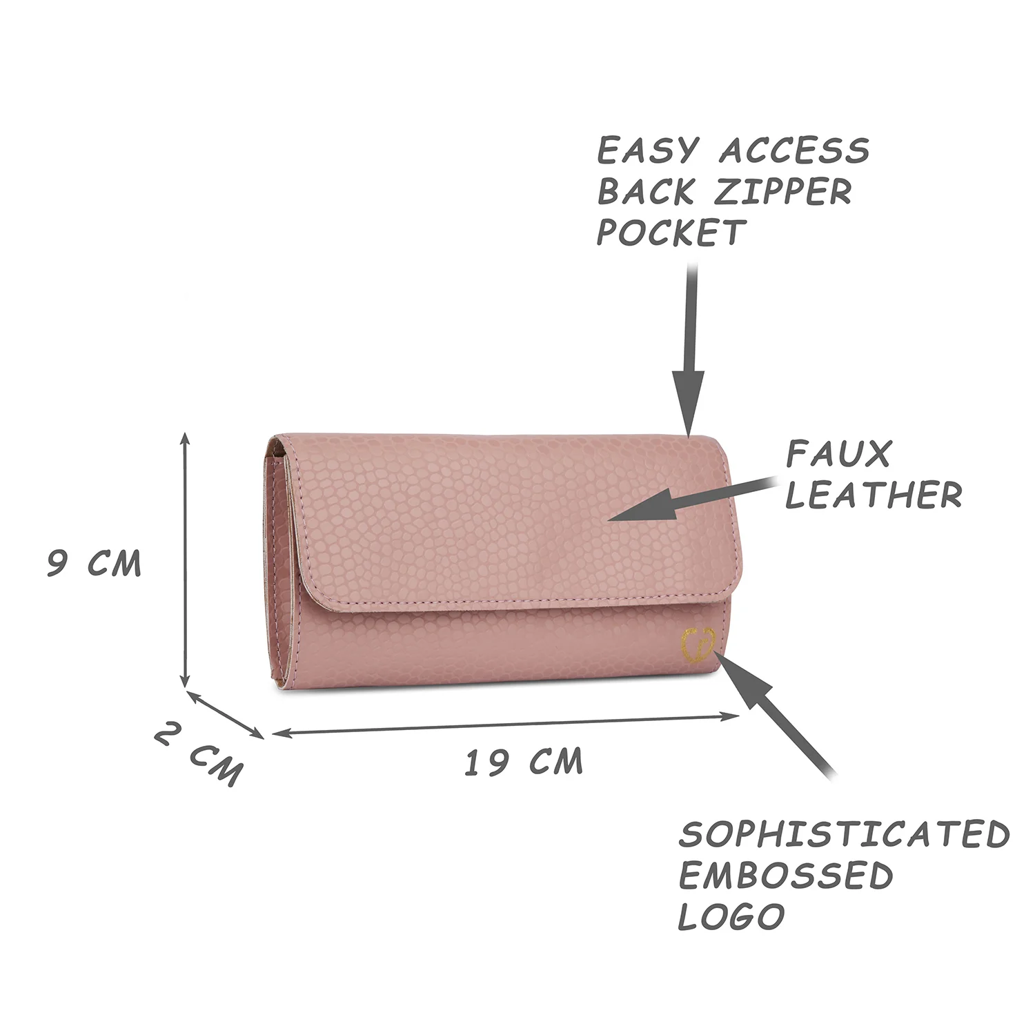 Caprese Pernille Medium Blush Wallet - Image 9