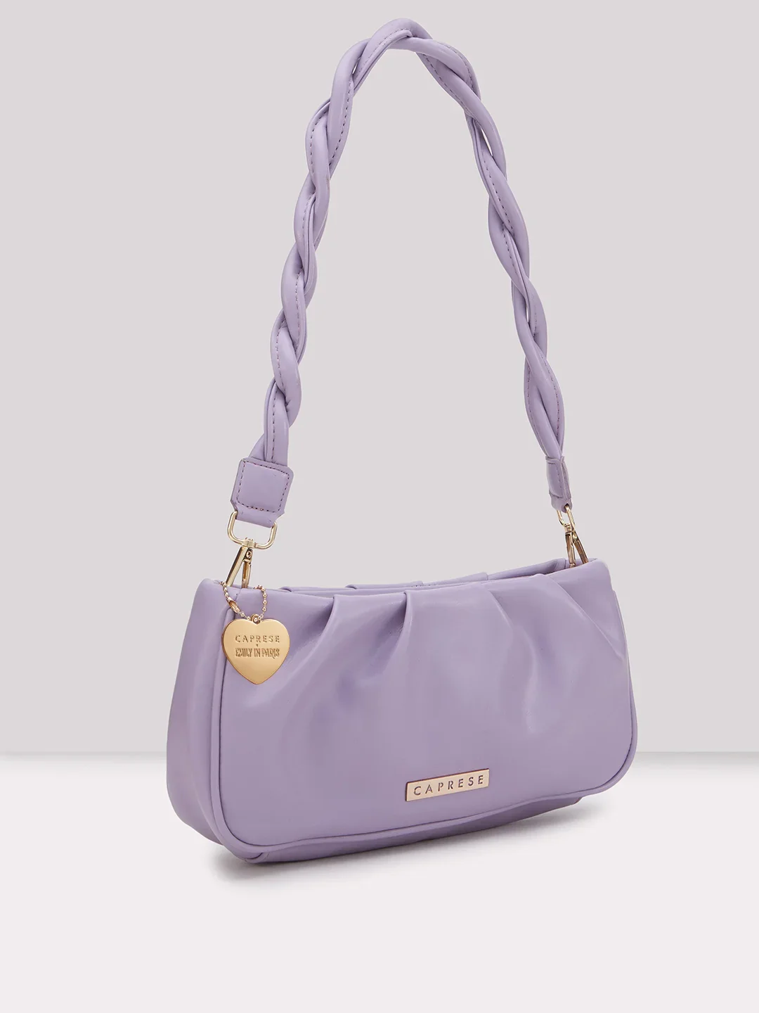 Caprese Pierre Medium Lilac Sling Bag - Image 4