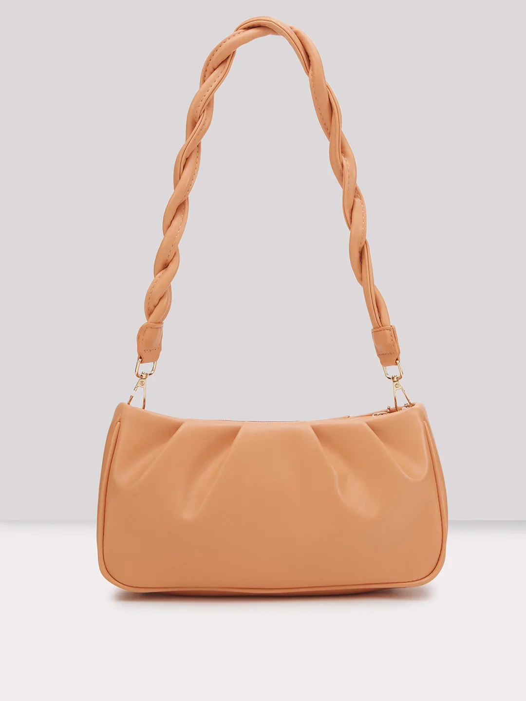Caprese Pierre Medium Peach Sling Bag - Image 3