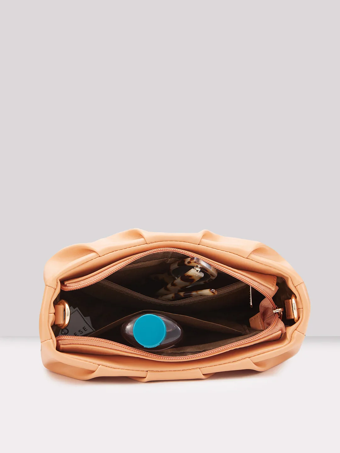 Caprese Pierre Medium Peach Sling Bag - Image 7