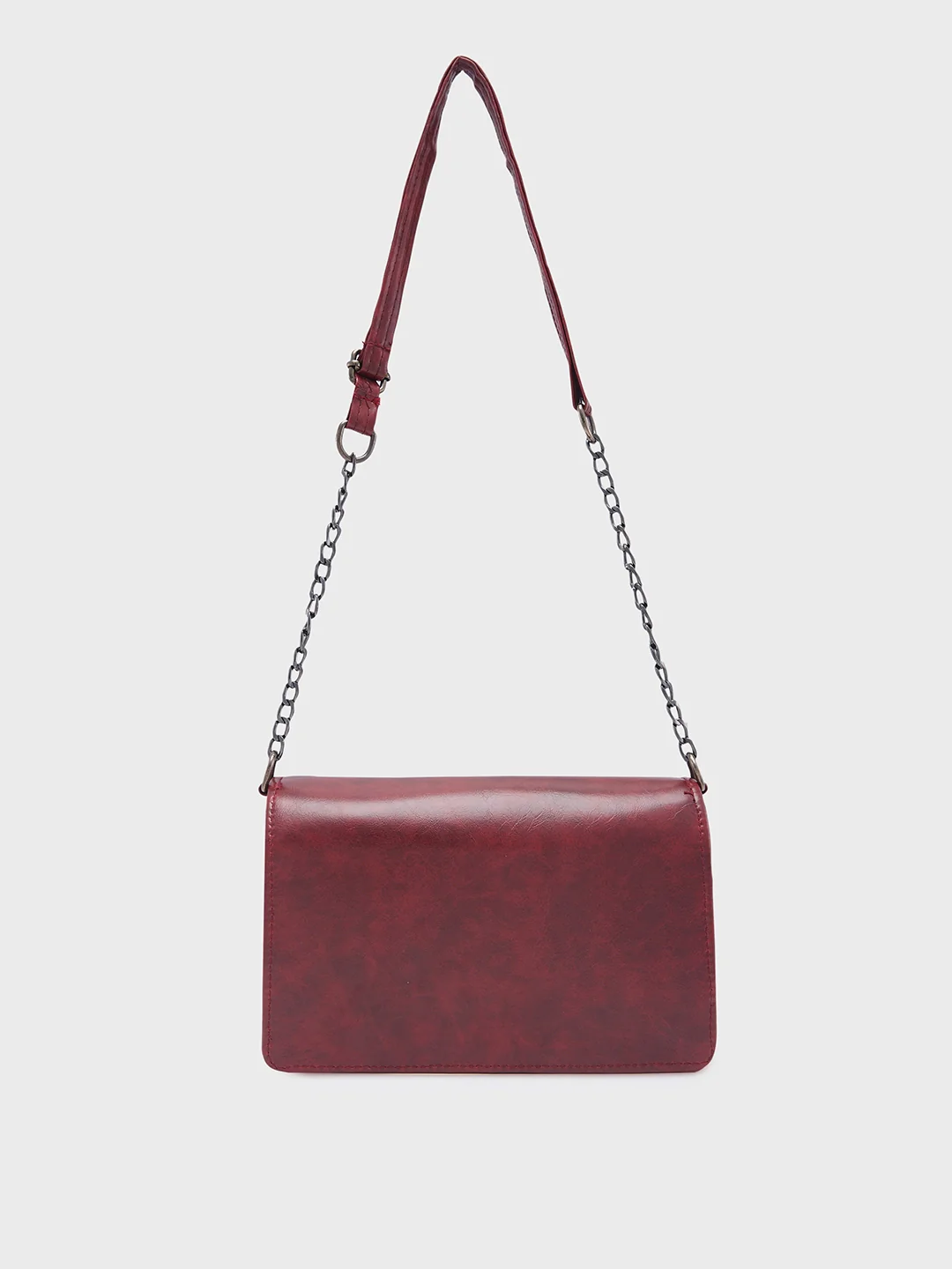 Caprese Piko Medium Burgundy Sling Bag - Image 3