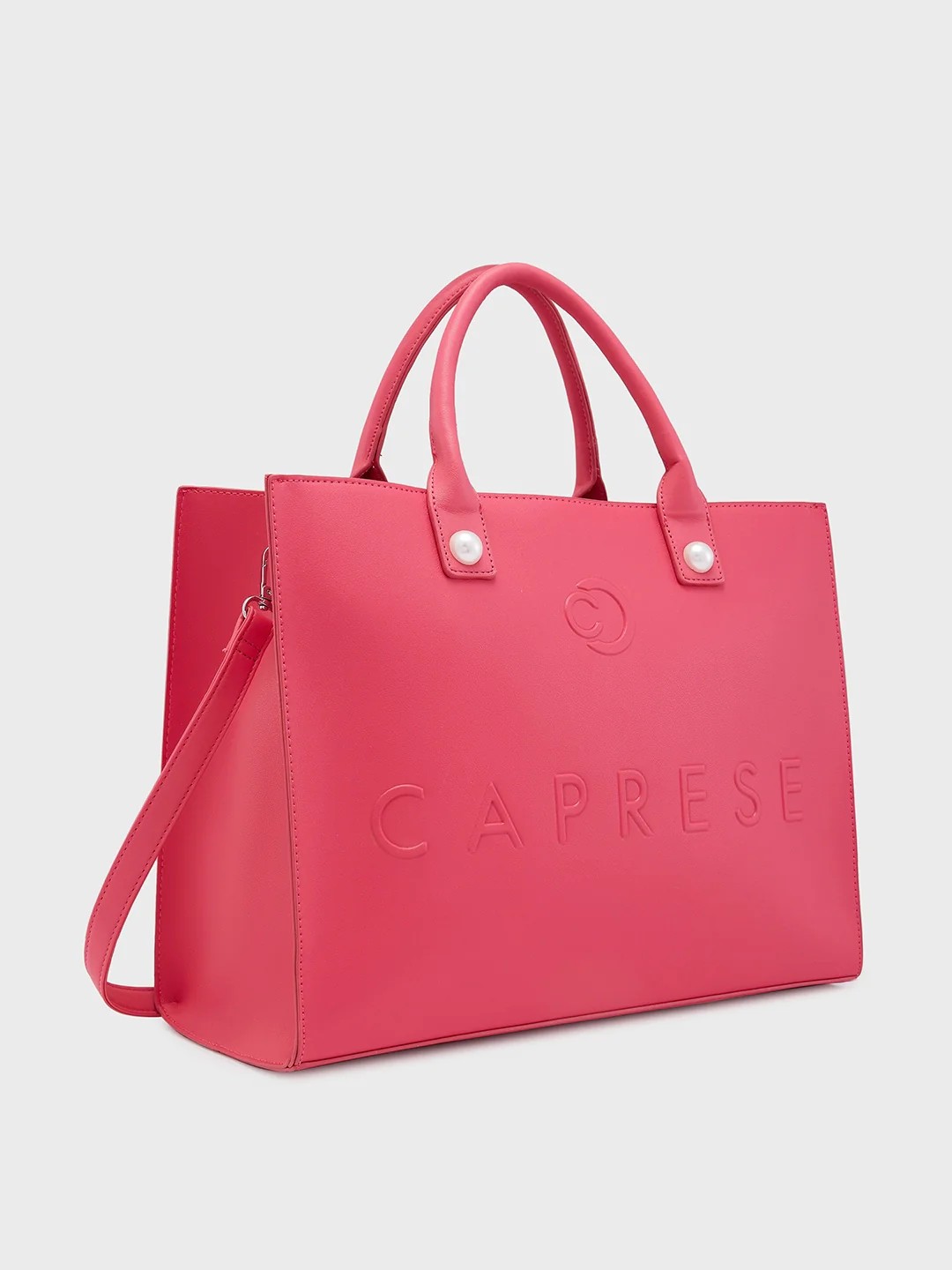 Caprese Pink Cloud Large Pink Tote Bag - Image 5