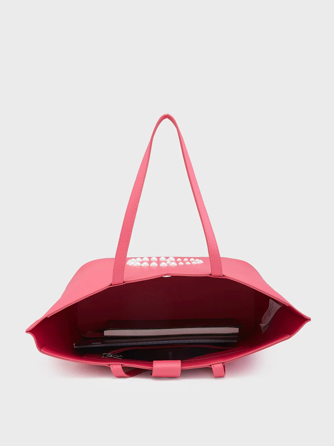 Caprese Pink Cloud Medium Pink Tote Bag - Image 9