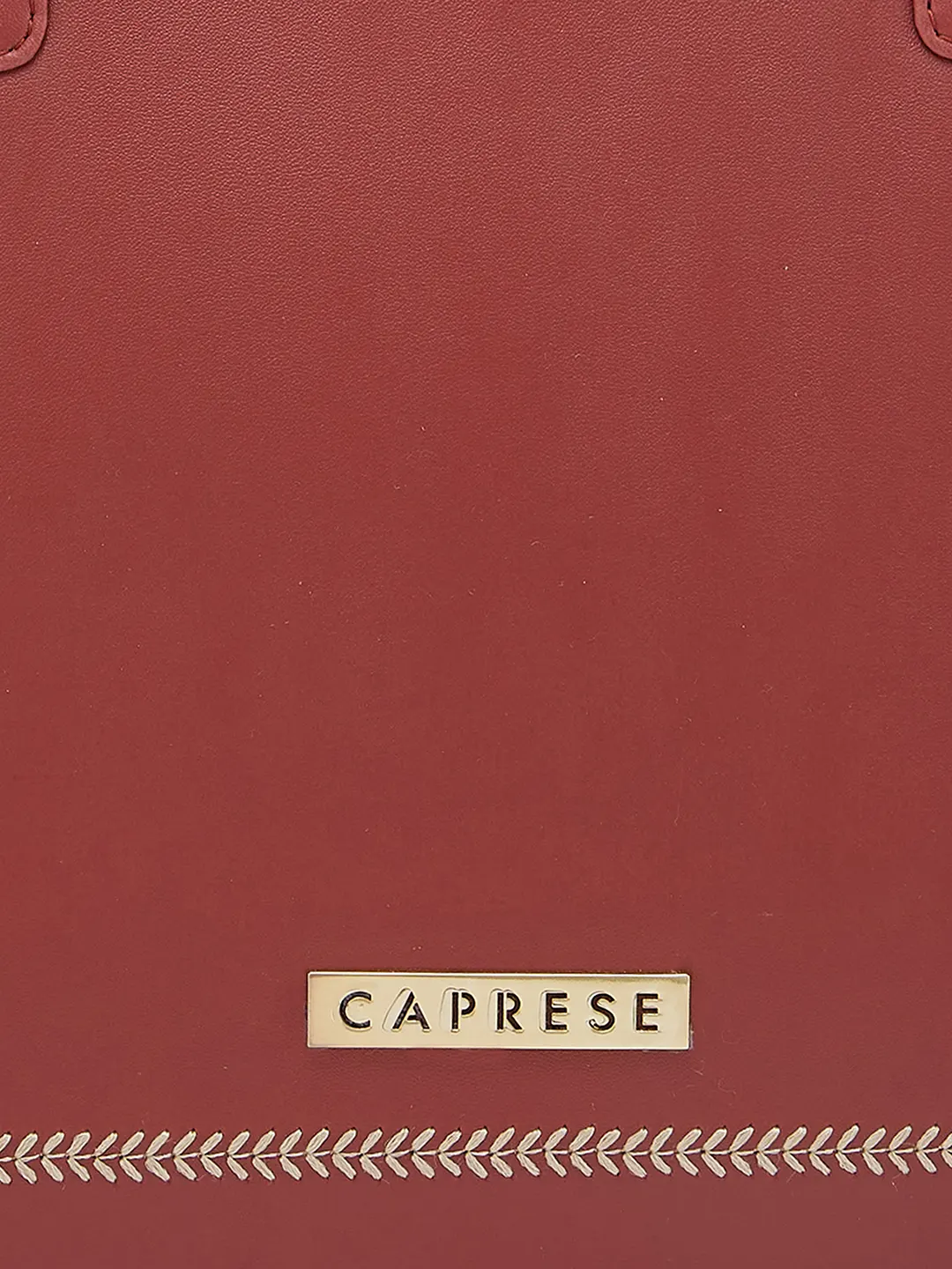 Caprese Poppy Medium Dark Red Satchel Bag - Image 12