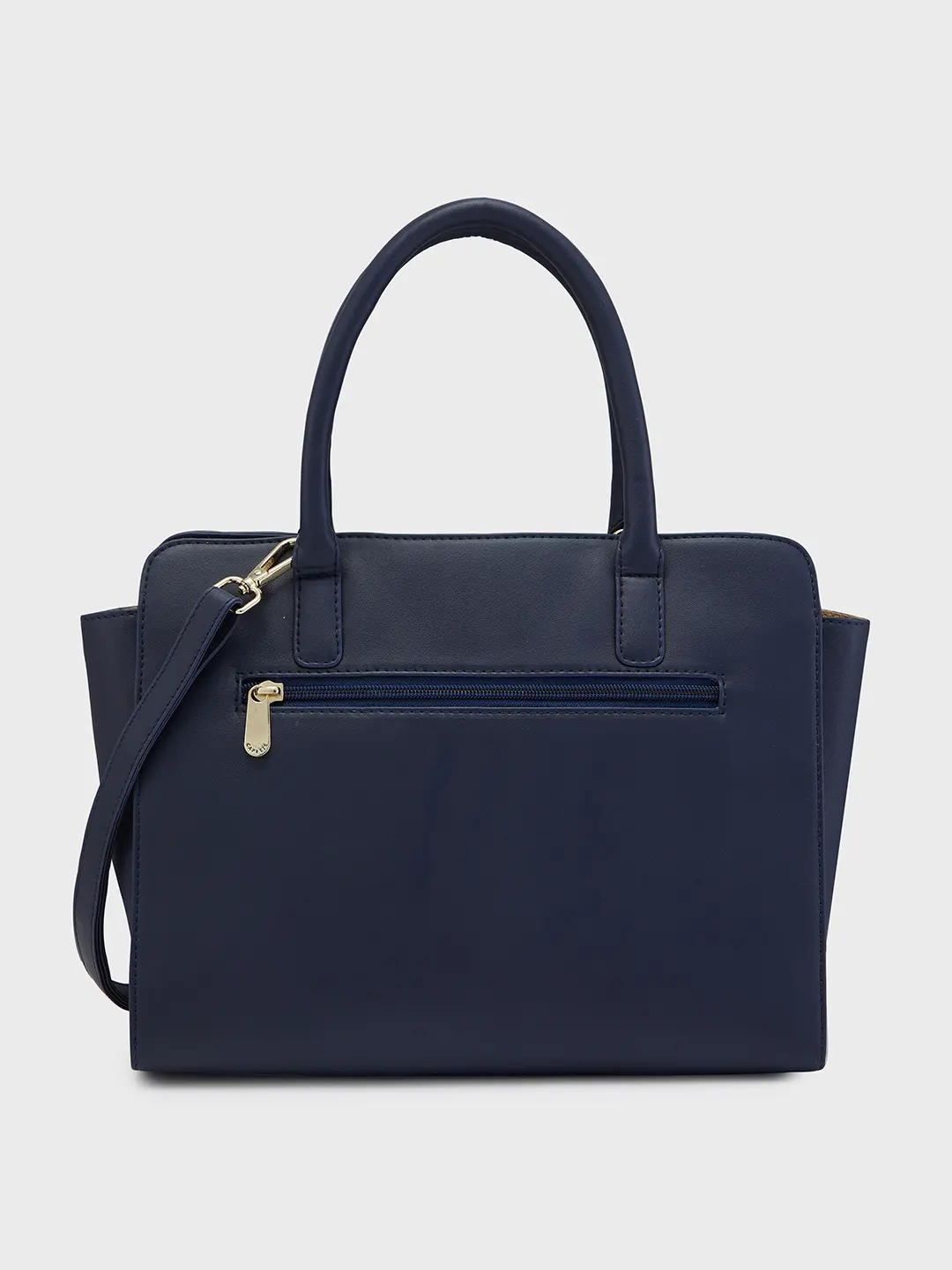 Caprese Poppy Medium Navy Satchel Bag - Image 5