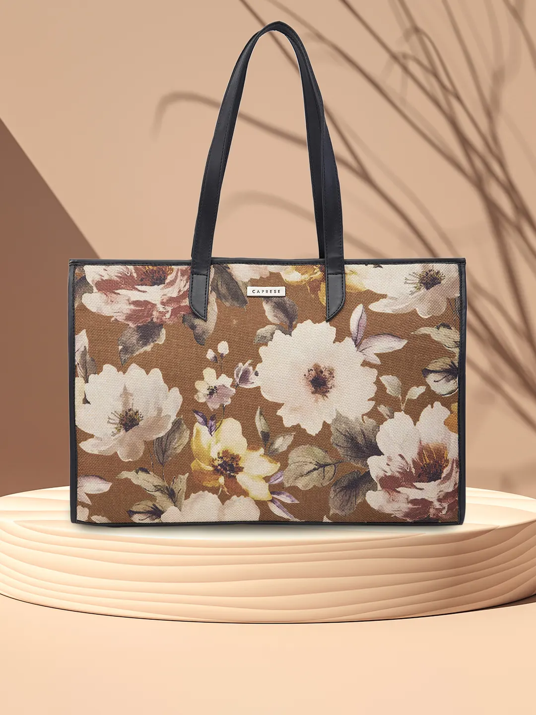 Caprese Poppy Medium Printed OliveTote Bag - Image 2