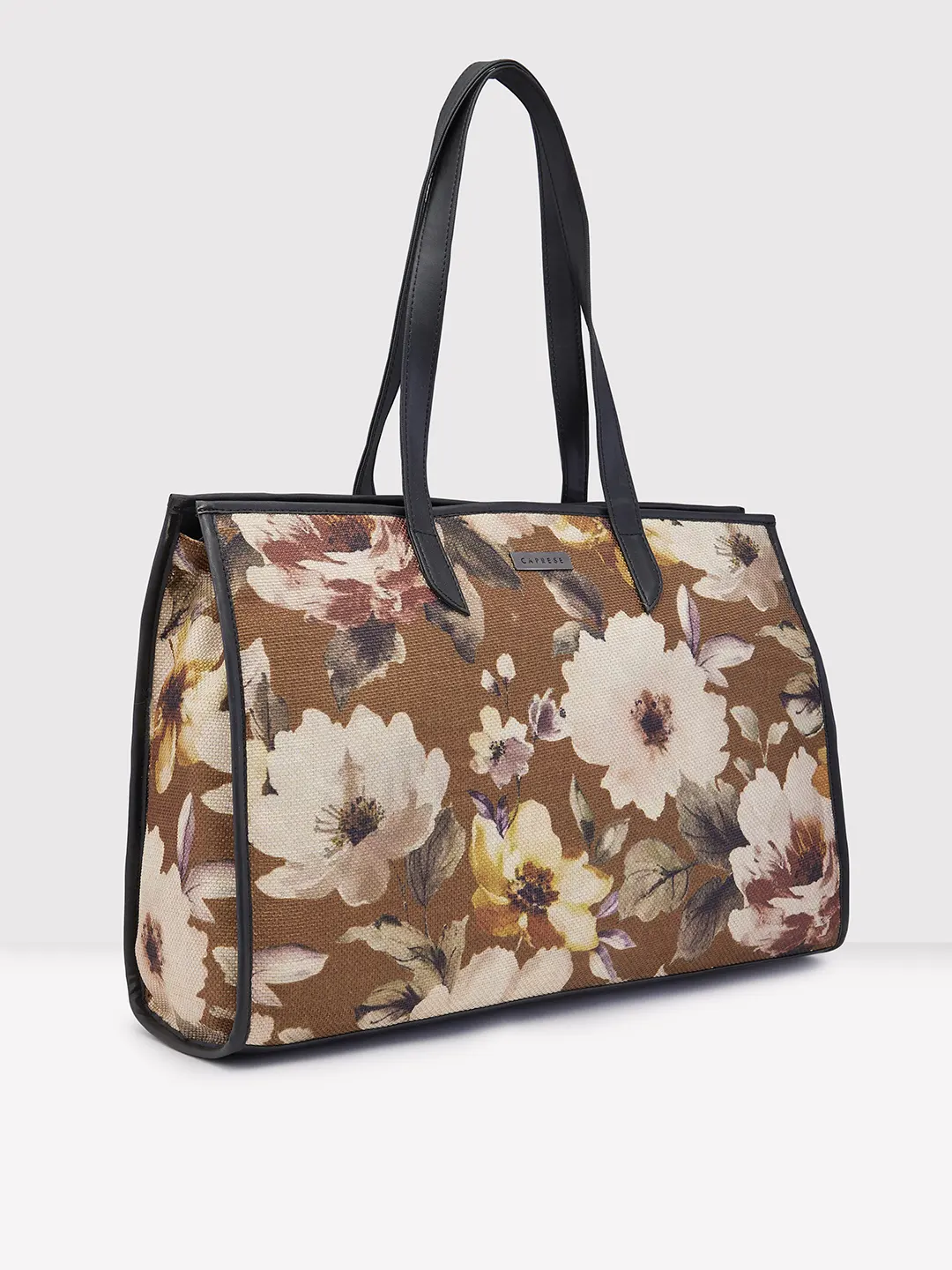 Caprese Poppy Medium Printed OliveTote Bag - Image 3