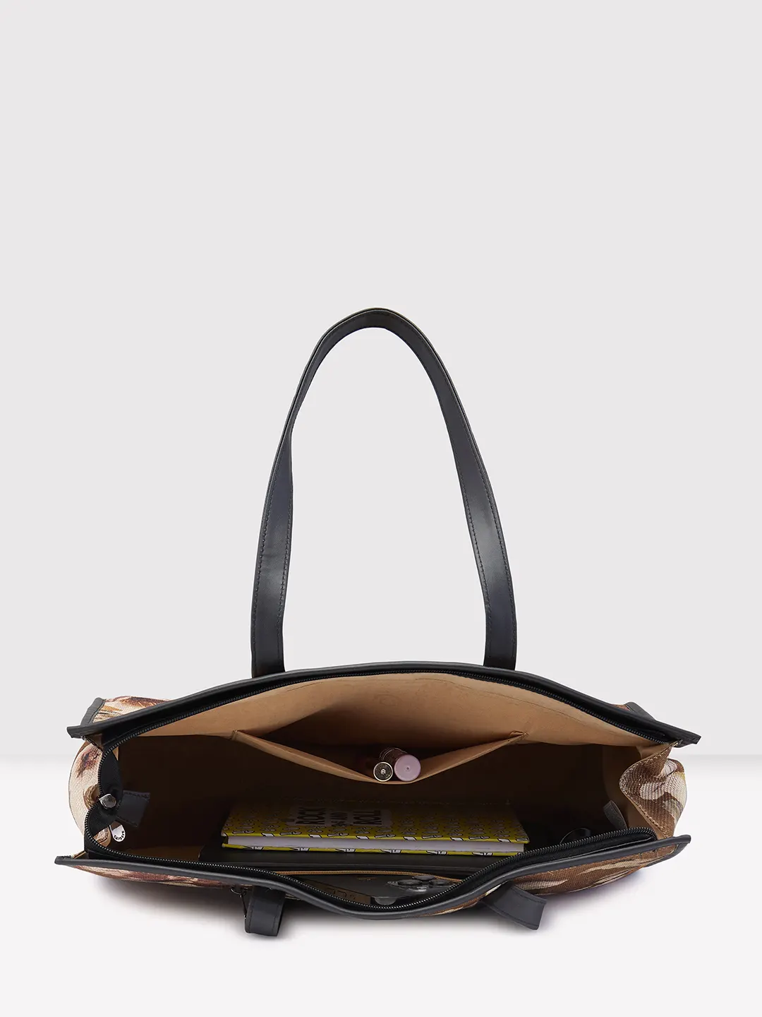 Caprese Poppy Medium Printed OliveTote Bag - Image 6