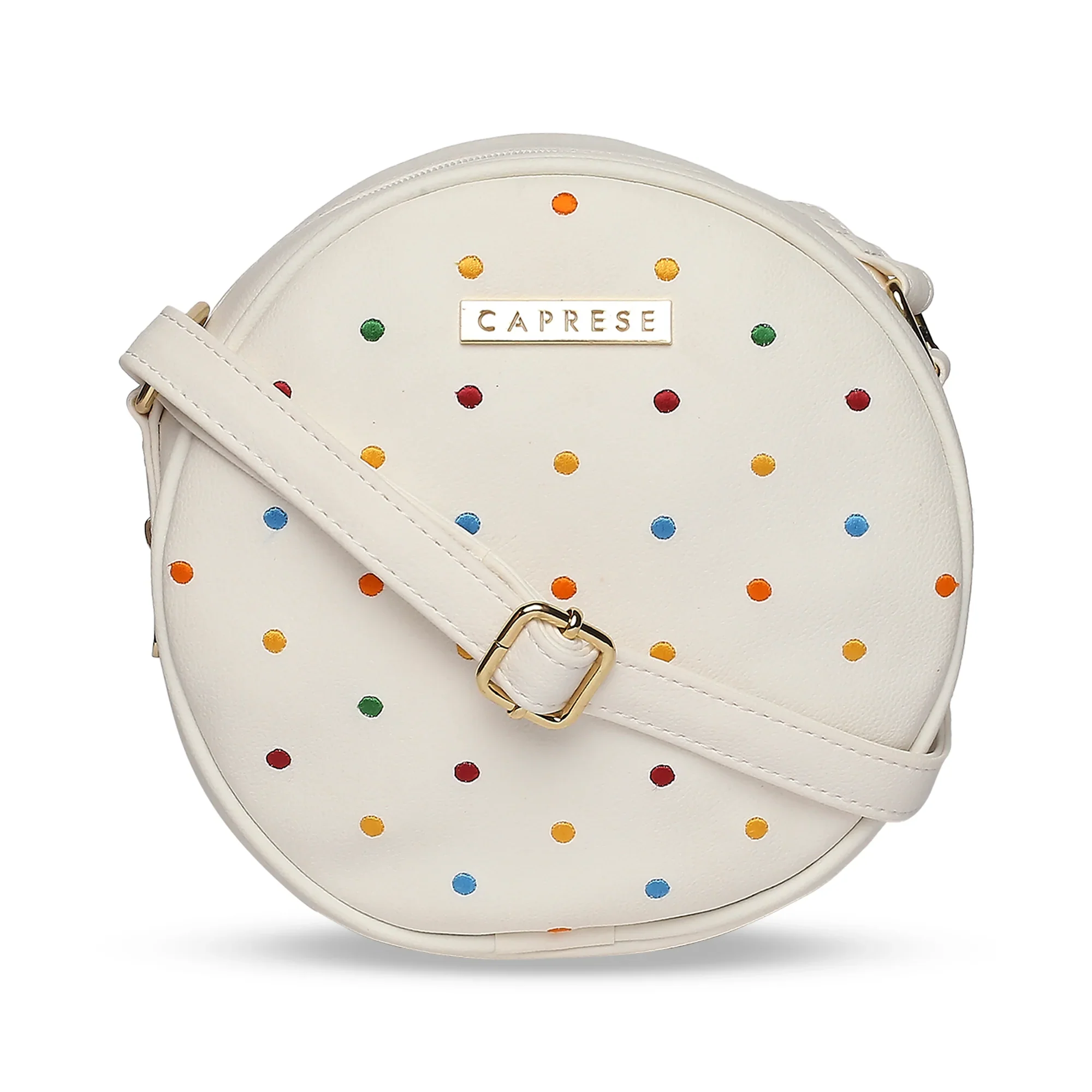 Caprese Popsicle Medium Cream Roundbody Sling Bag