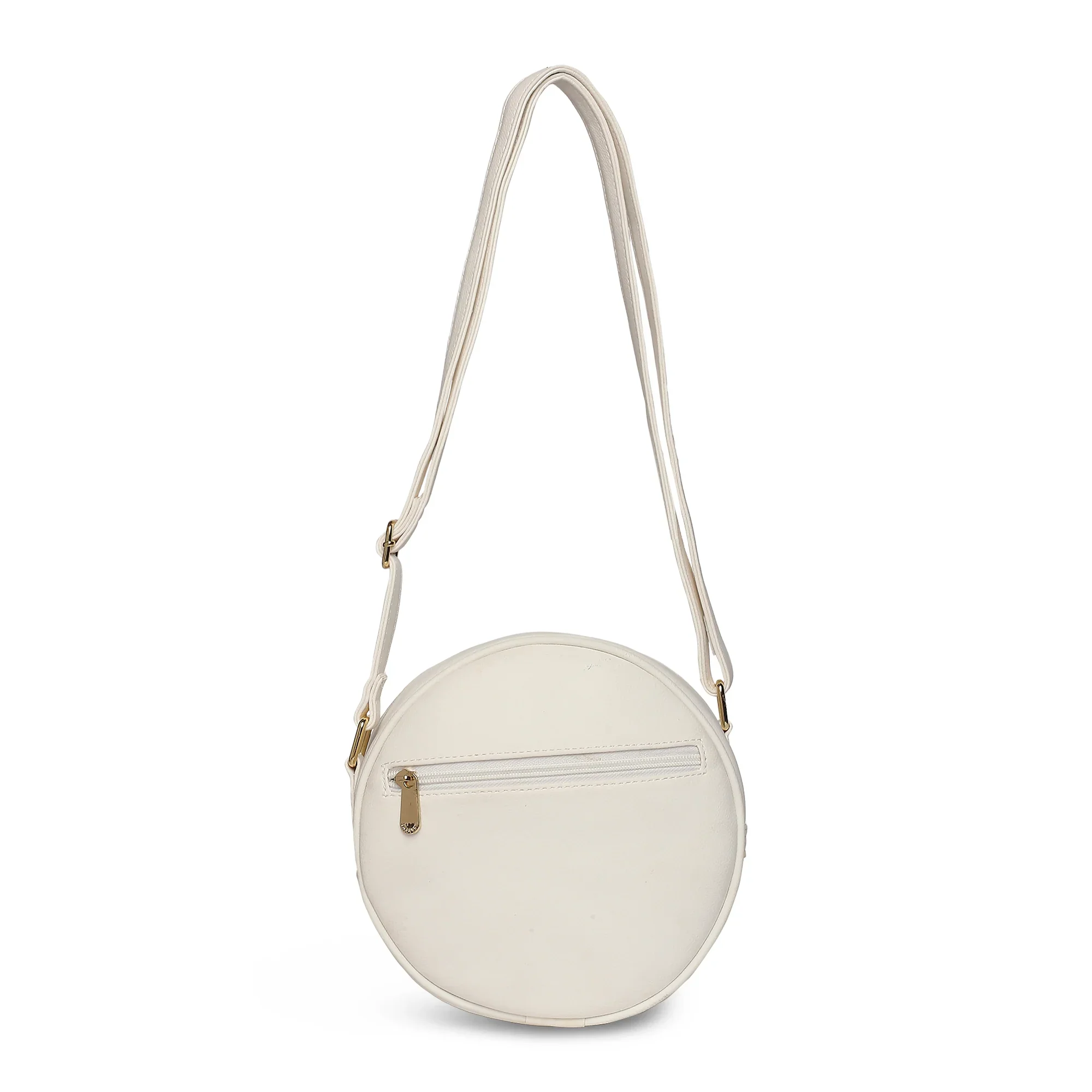 Caprese Popsicle Medium Cream Roundbody Sling Bag - Image 3