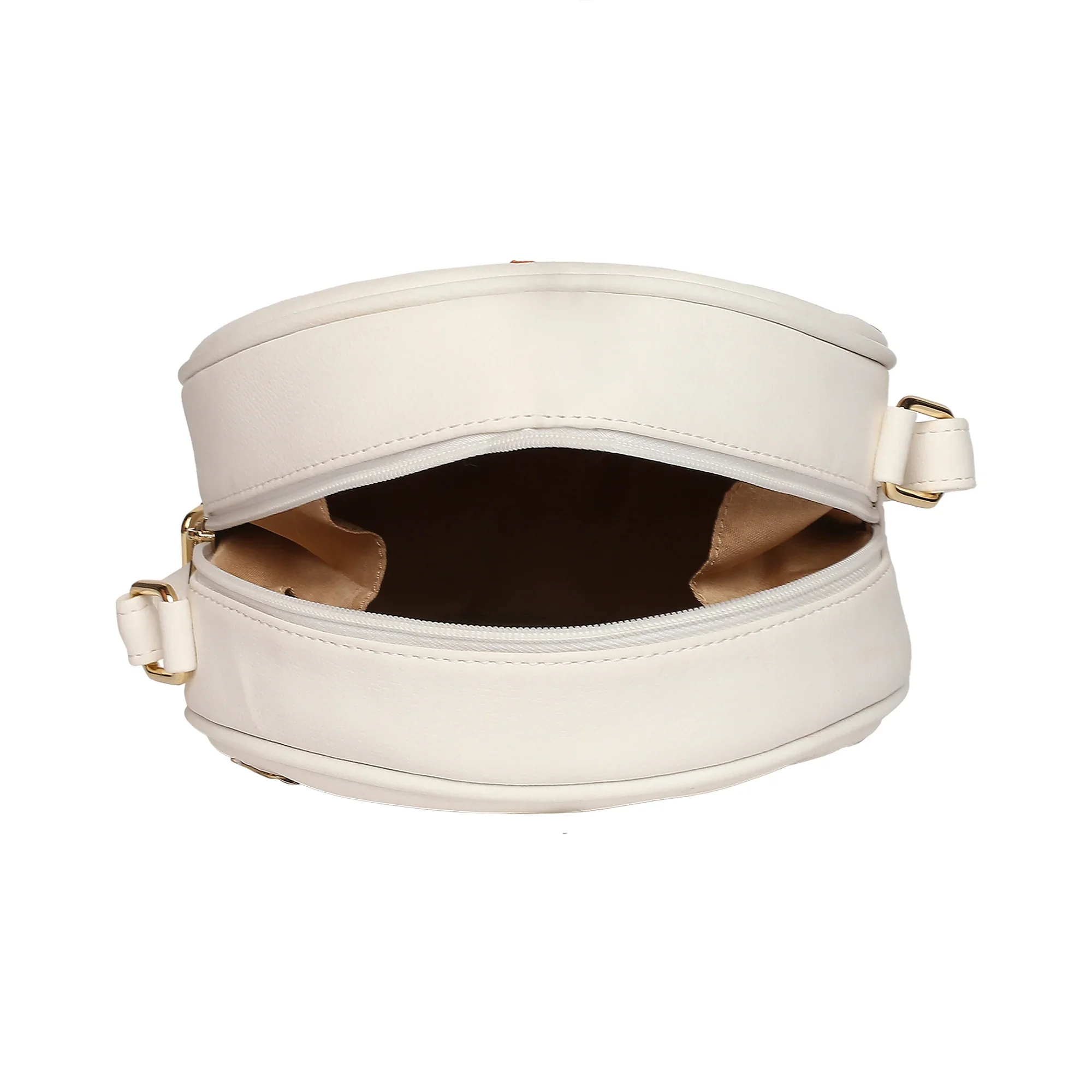 Caprese Popsicle Medium Cream Roundbody Sling Bag - Image 6