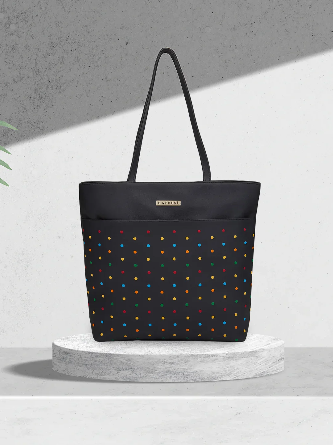 Caprese Popsicle Large Black Tote Bag - Image 2