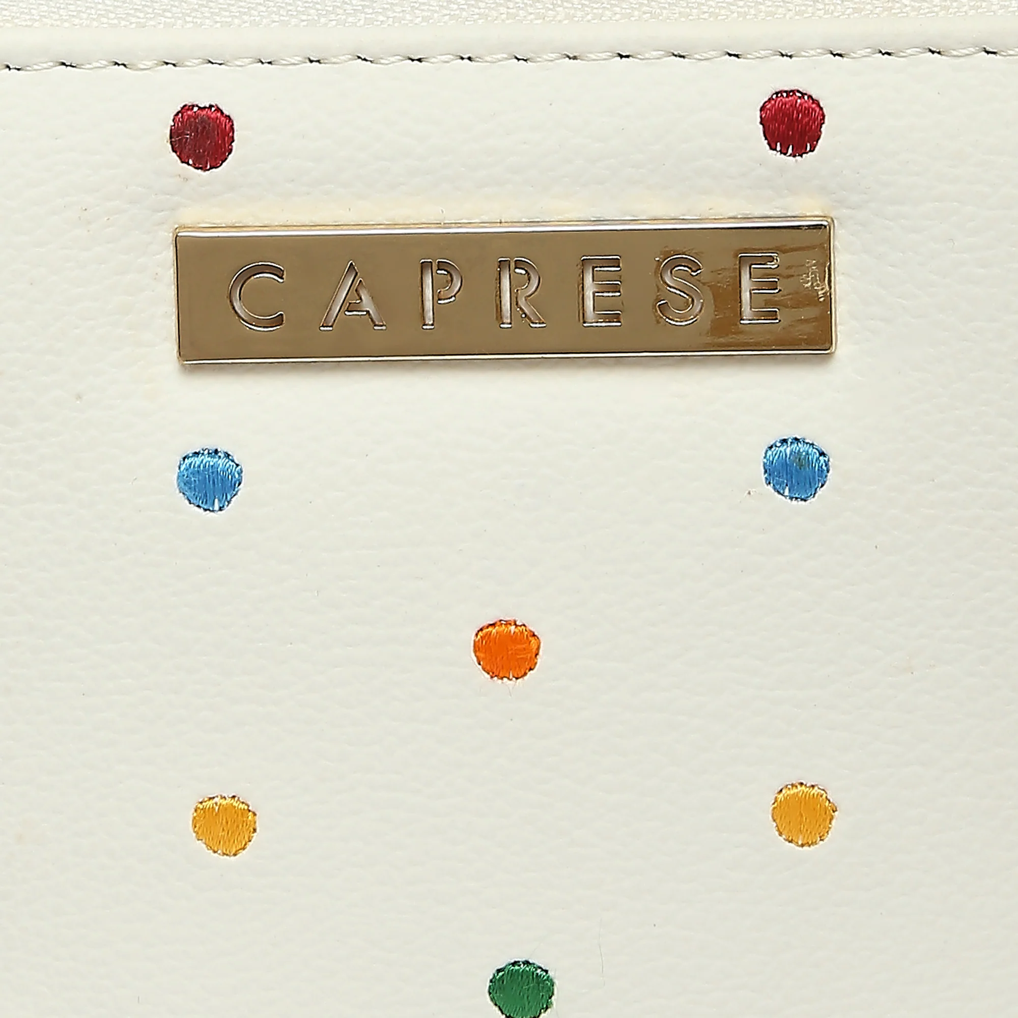 Caprese Popsicle Small Cream Zip Around Wallet - Image 12