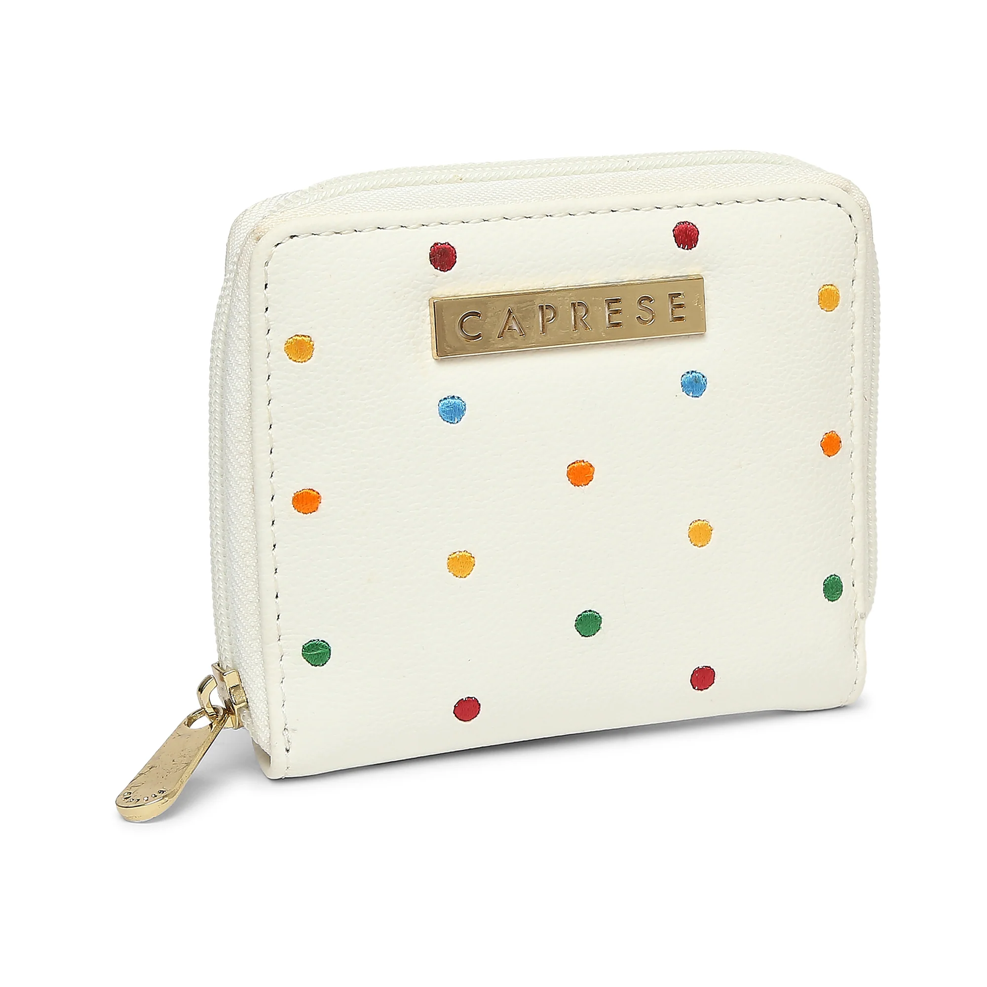 Caprese Popsicle Small Cream Zip Around Wallet - Image 4
