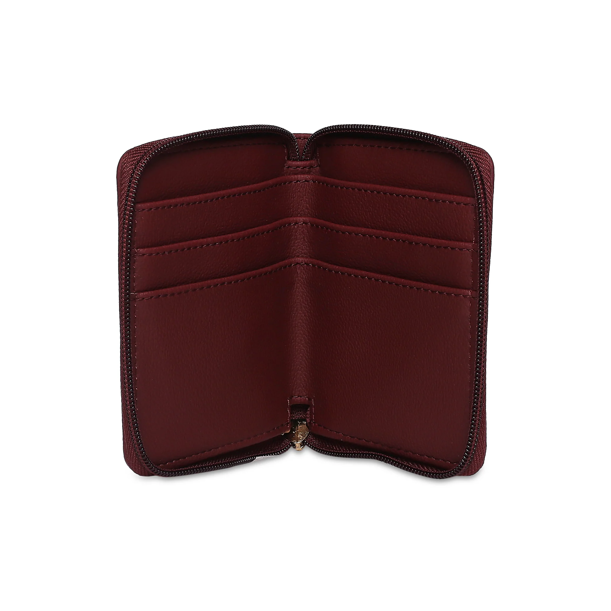 Caprese Popsicle Small Maroon Zip Around Wallet - Image 10