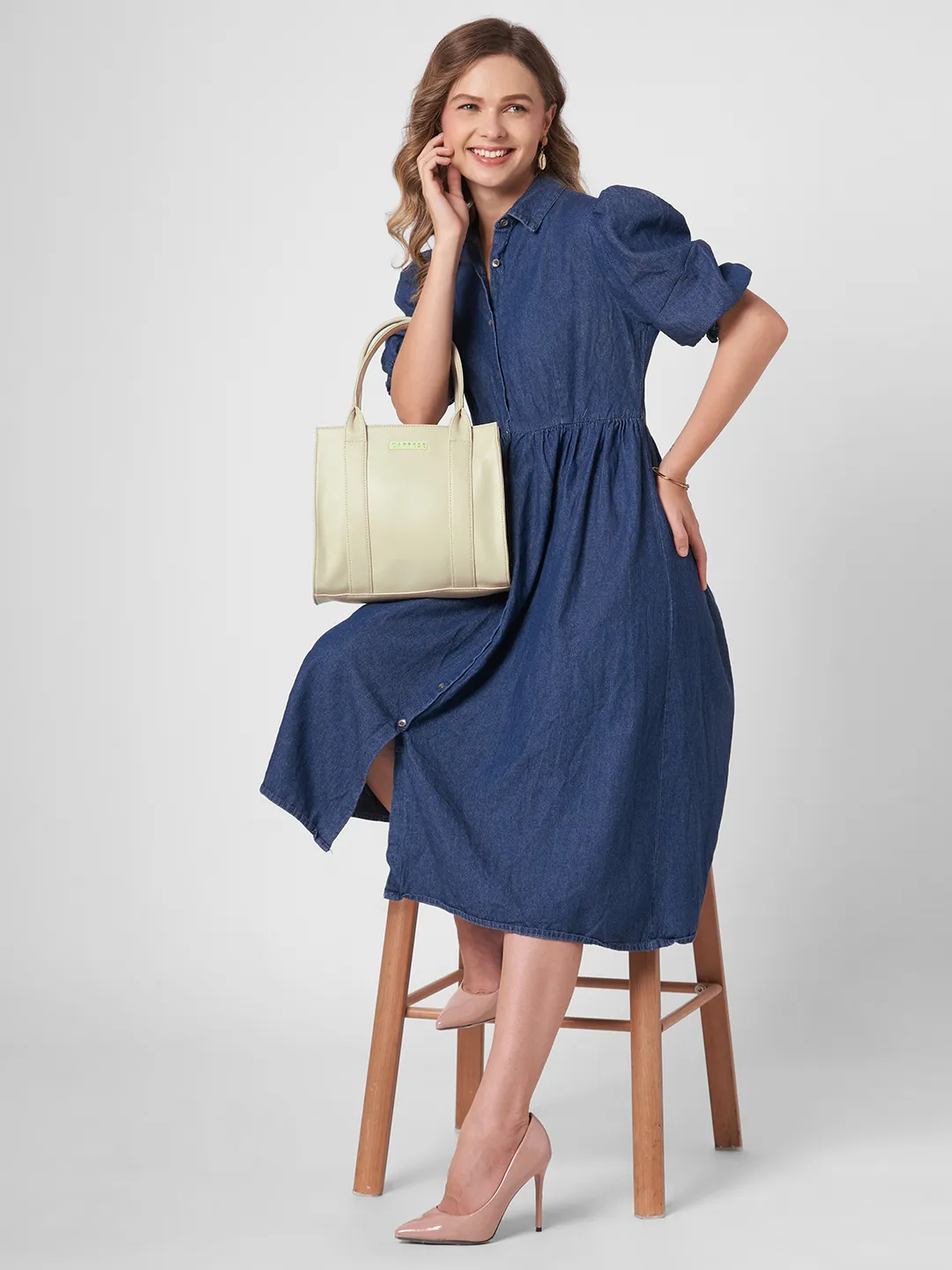 Caprese  Primea Medium Dark Beige Tote Bag - Image 10