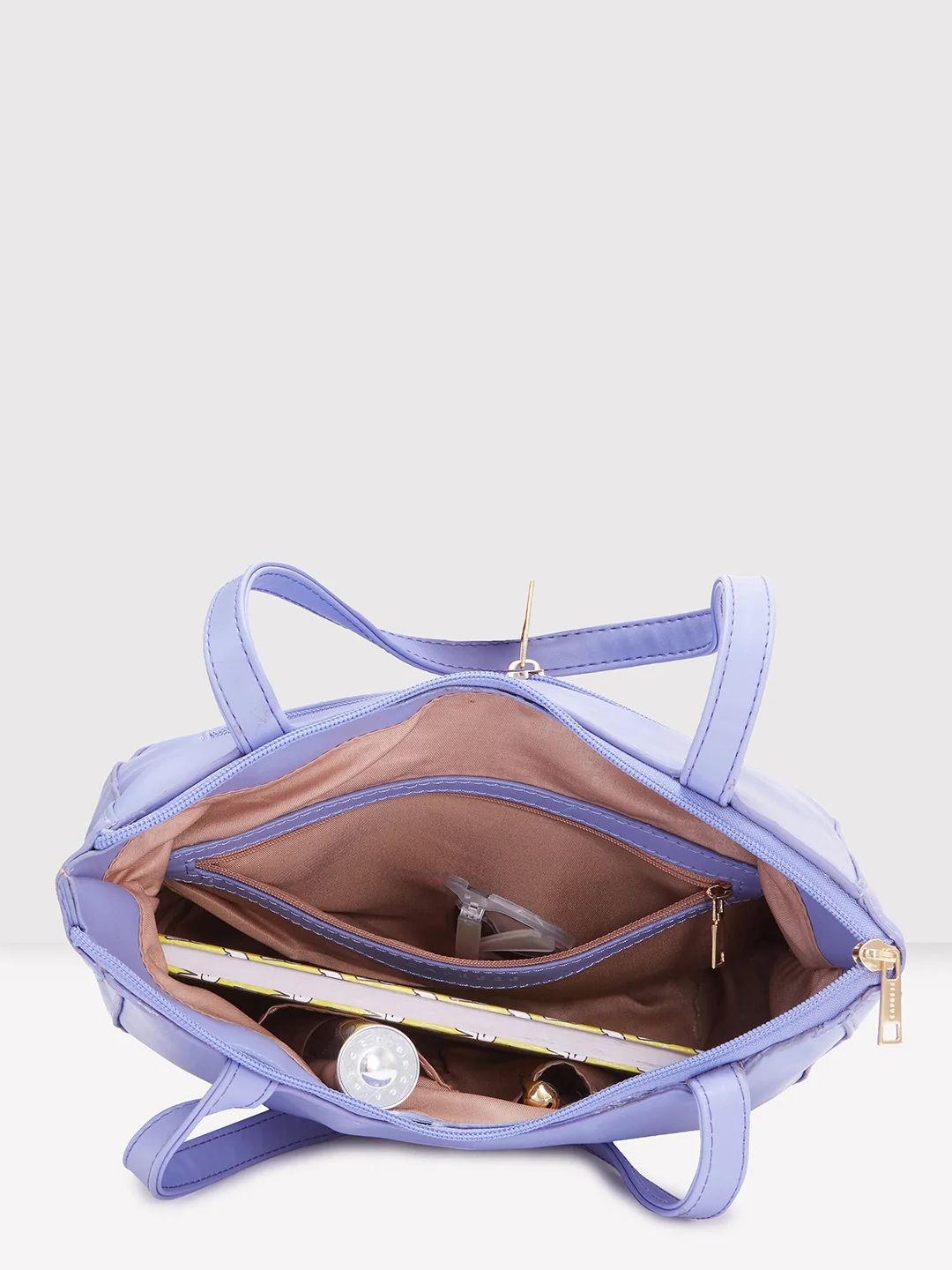 Caprese Pyxis Medium Lavender Satchel Bag - Image 6