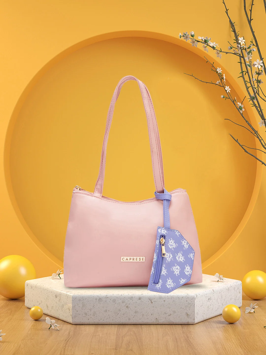 Caprese Pyxis Small Mellow Rose Satchel Bag - Image 2