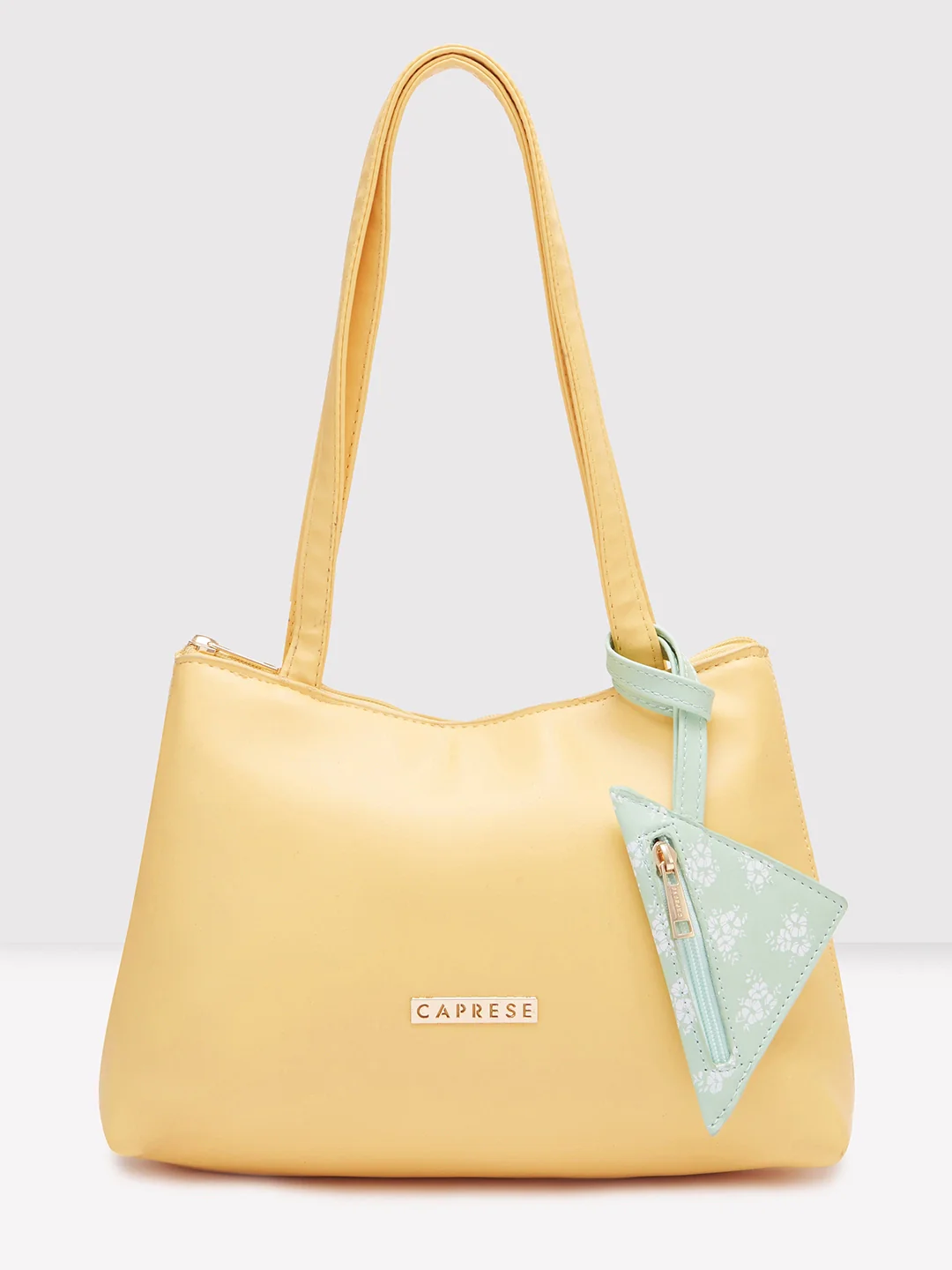 Caprese Pyxis Small Yellow Satchel Bag - Image 3