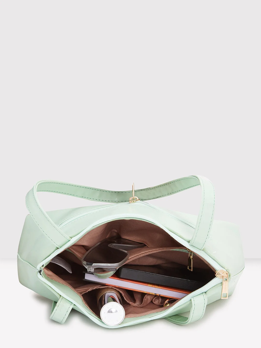 Caprese Pyxis Small Mint Satchel Bag - Image 6