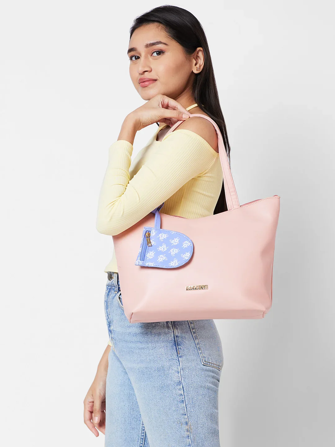 Caprese Pyxis Large Mellow Rose Tote - Image 10