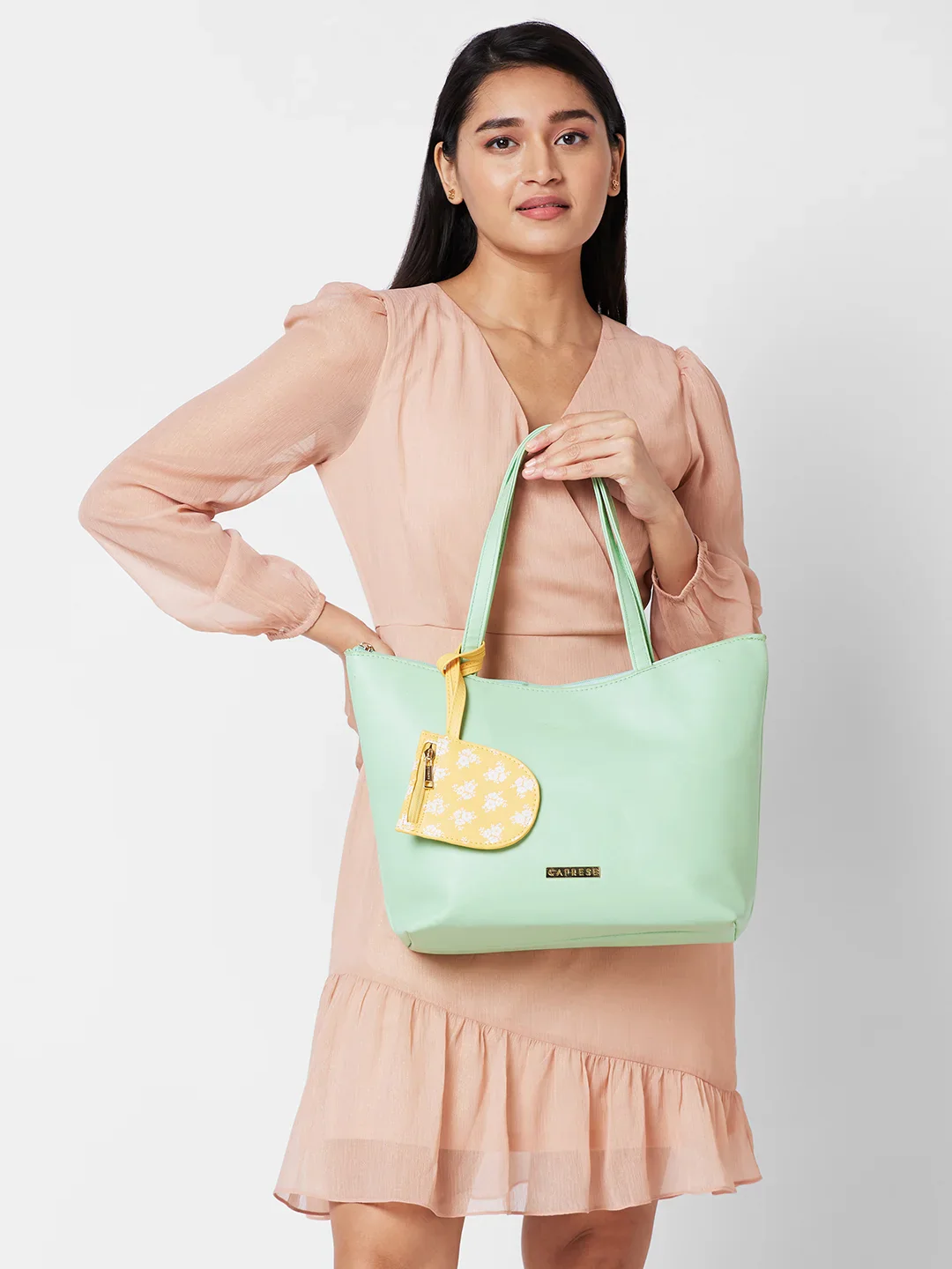 Caprese Pyxis Large Mint Tote Bag - Image 9
