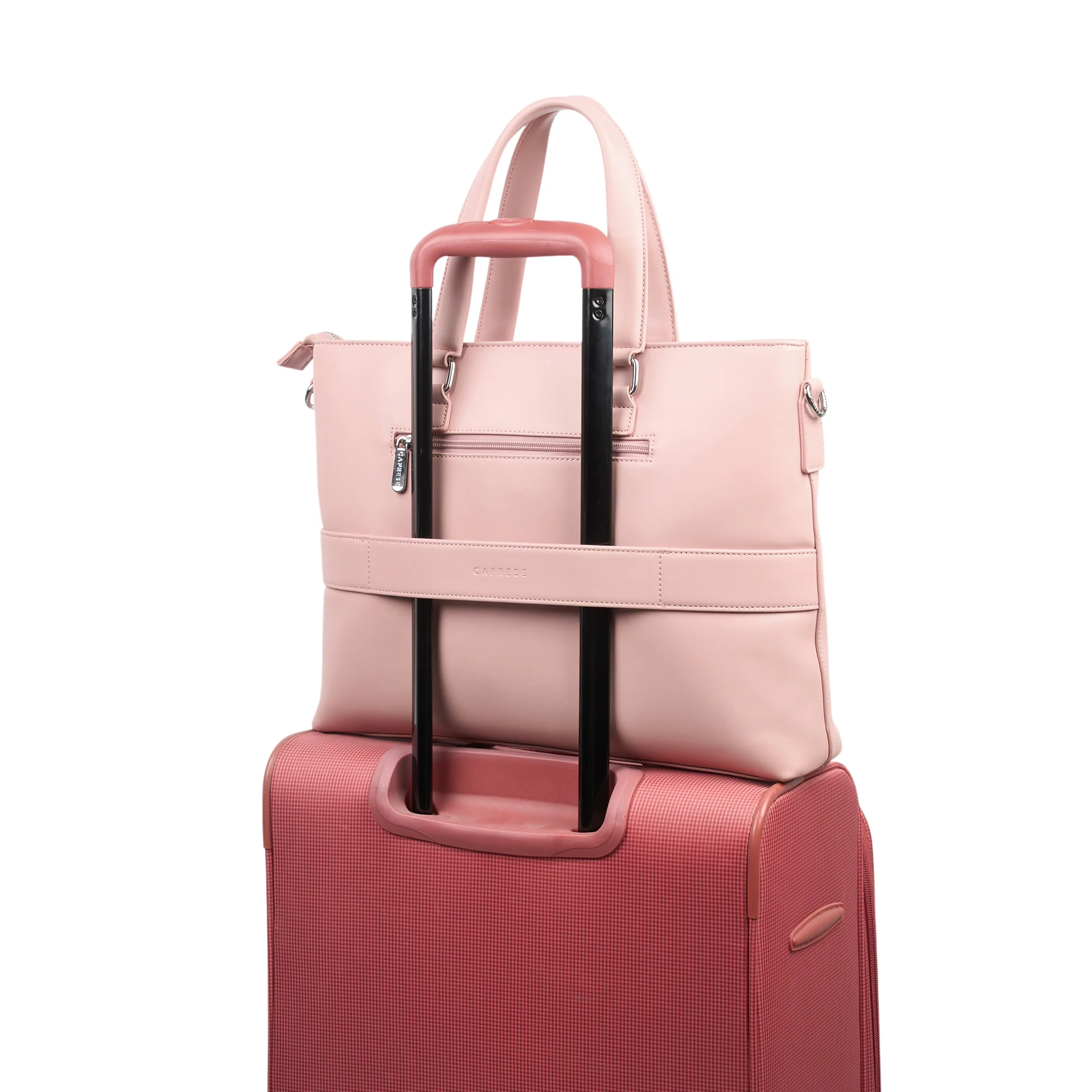 Caprese  Quinn Large Pink Sorbet Laptop Bag - Image 11