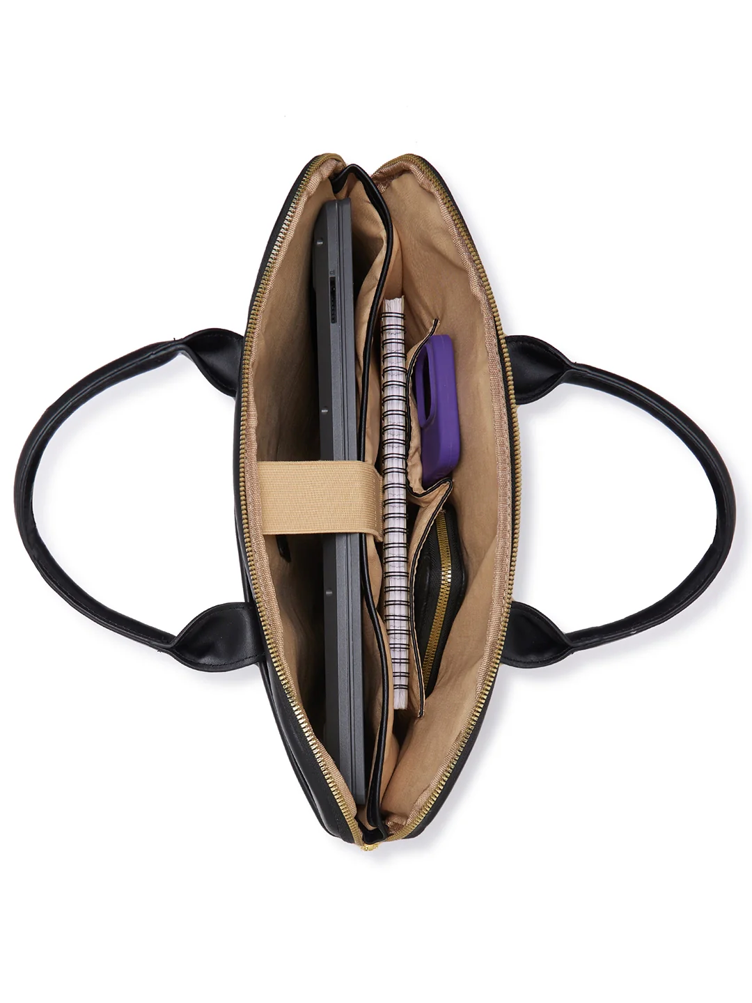 Caprese Rain Large Black Laptop Bag Bag - Image 16