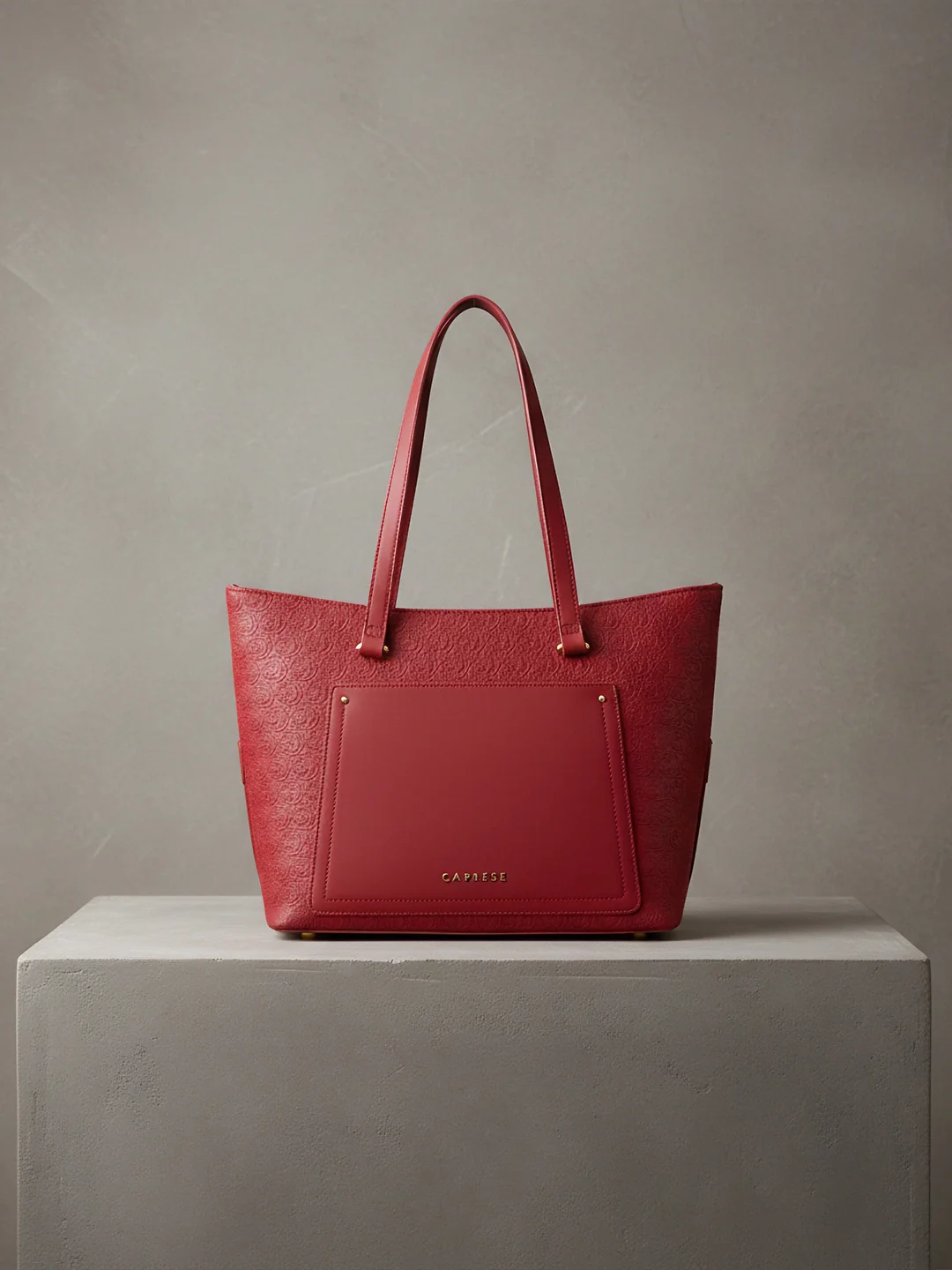 Caprese Rain Large Cherry Lacquer Tote Bag - Image 8
