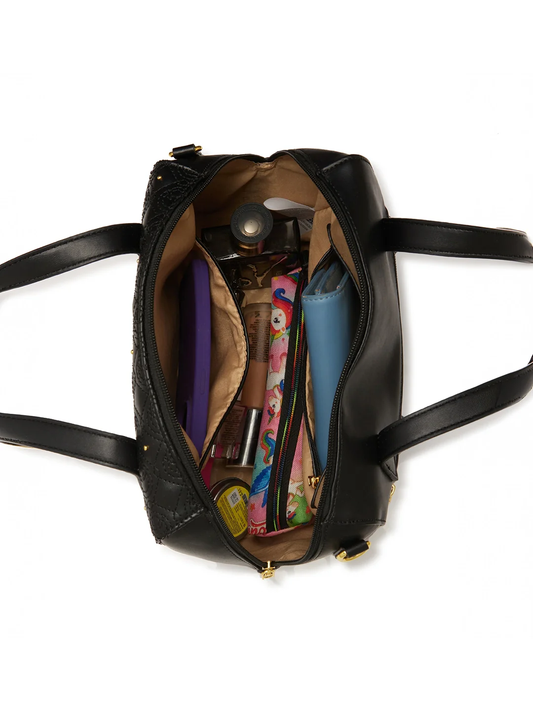 Caprese Rain Medium Black Satchel Bag - Image 16