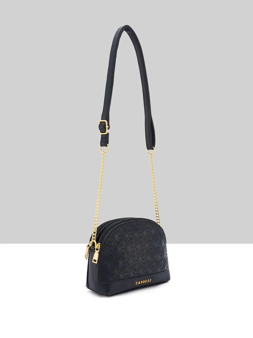Caprese Rain Medium Black Sling Bag - Image 11