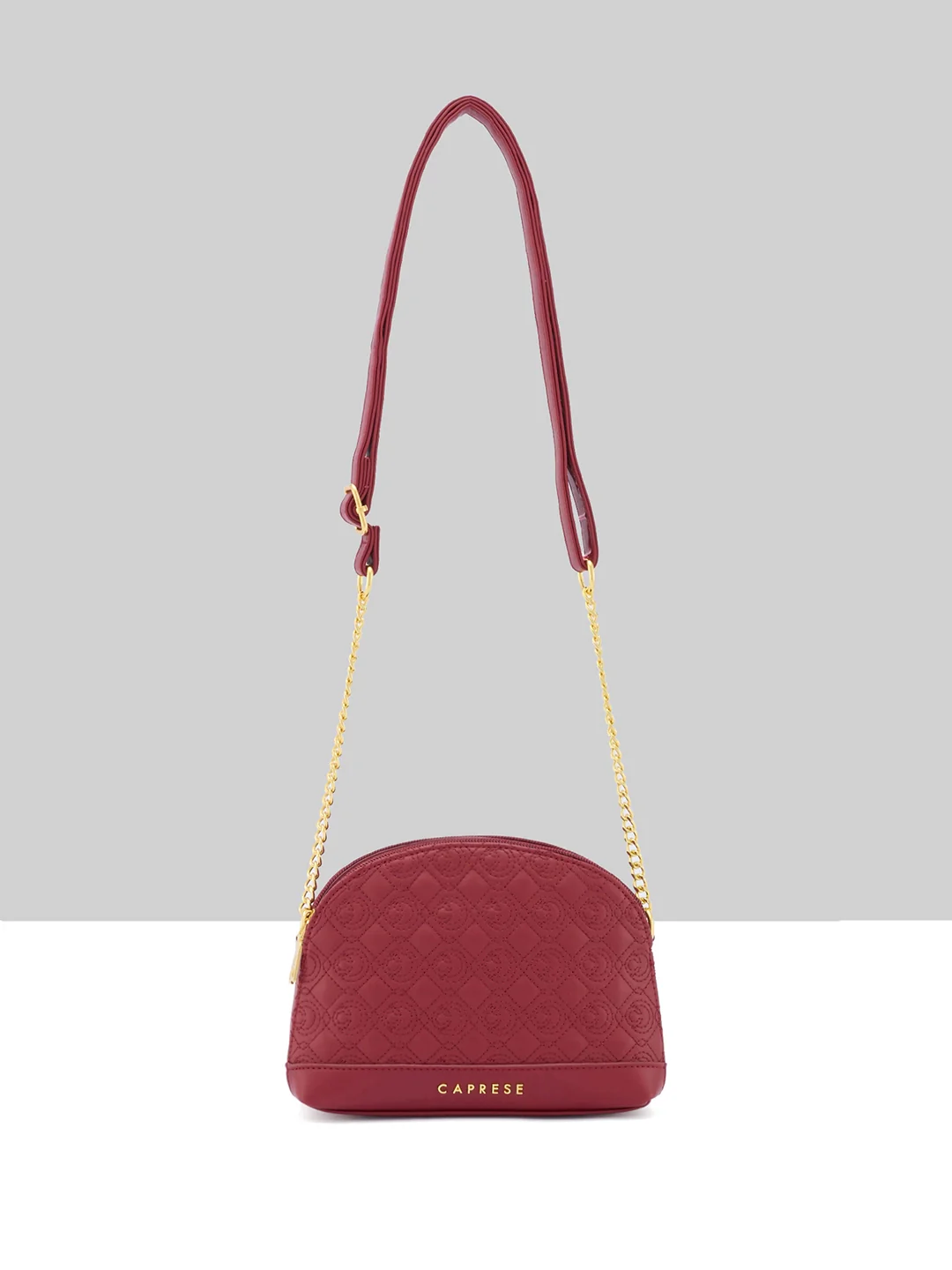Caprese Rain Medium Cherry Lacquer Sling Bag