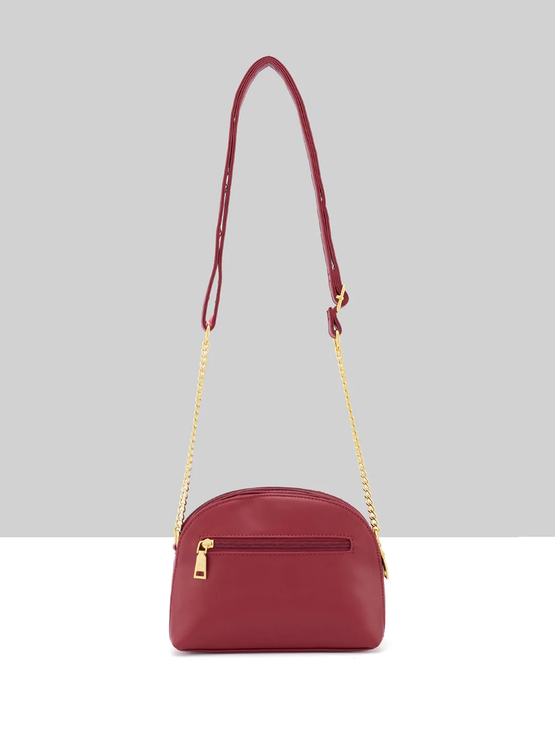 Caprese Rain Medium Cherry Lacquer Sling Bag - Image 10