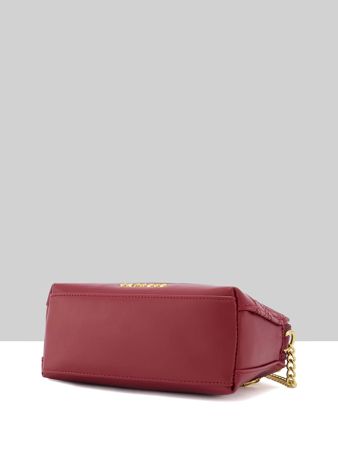 Caprese Rain Medium Cherry Lacquer Sling Bag - Image 13