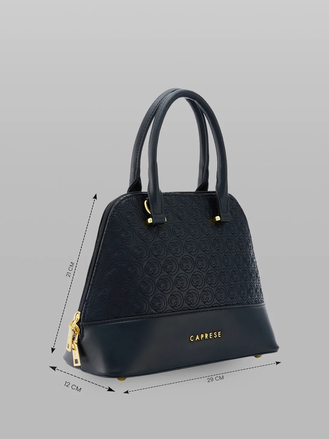 Caprese Rain Small Black Satchel Bag - Image 5