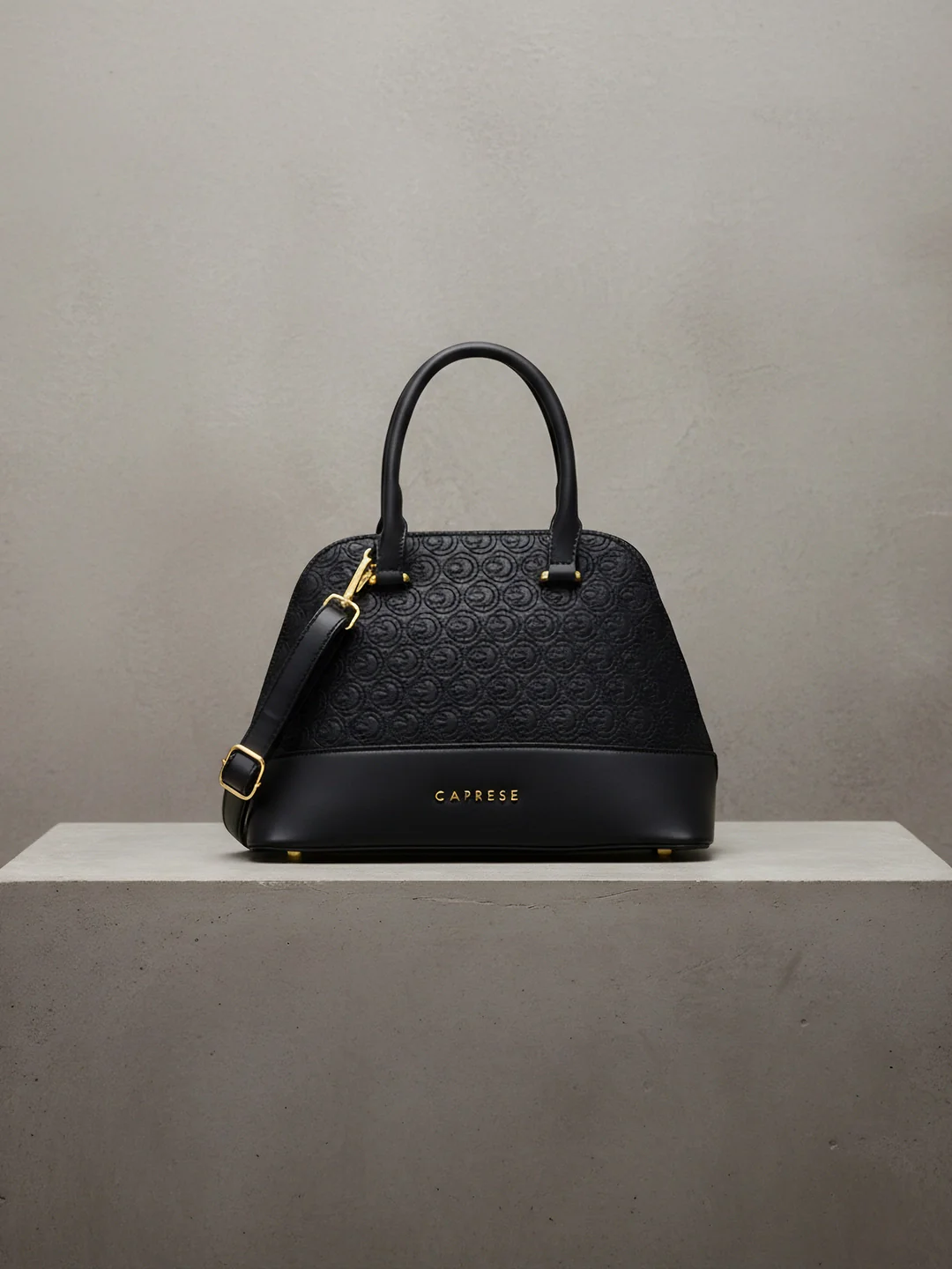 Caprese Rain Small Black Satchel Bag - Image 9