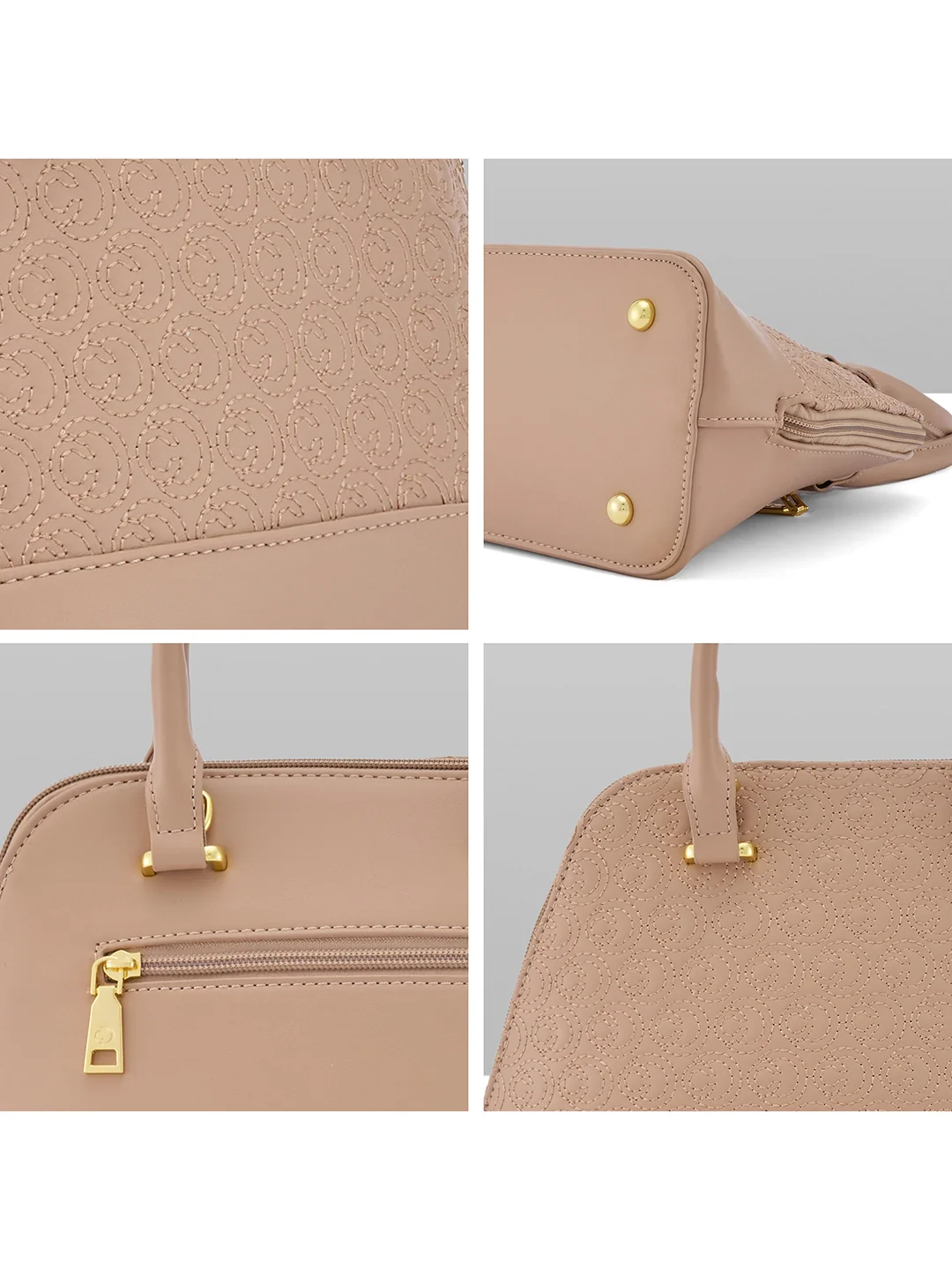 Caprese Rain Small Mocha Mousse Satchel Bag - Image 10