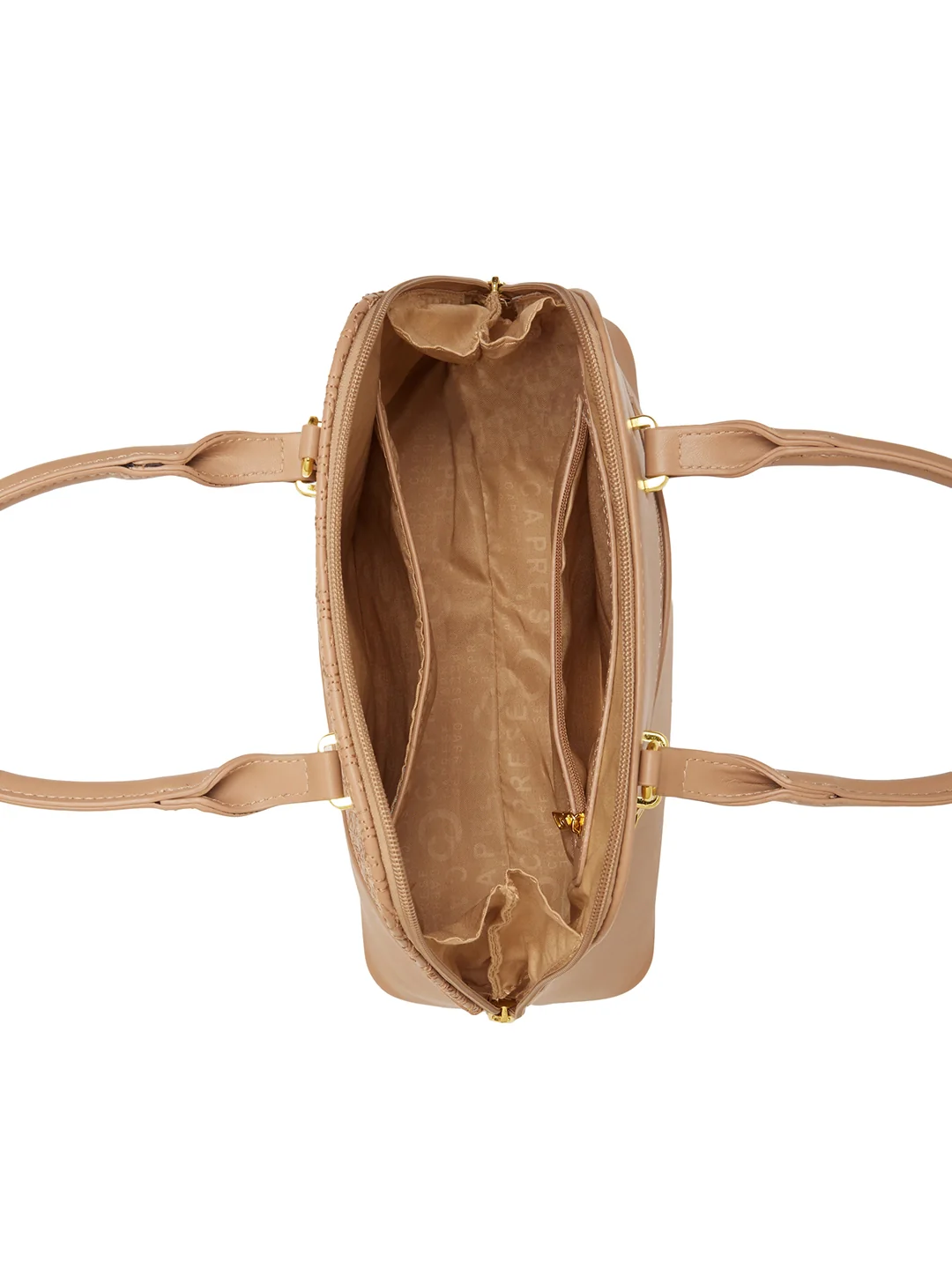 Caprese Rain Small Mocha Mousse Satchel Bag - Image 15