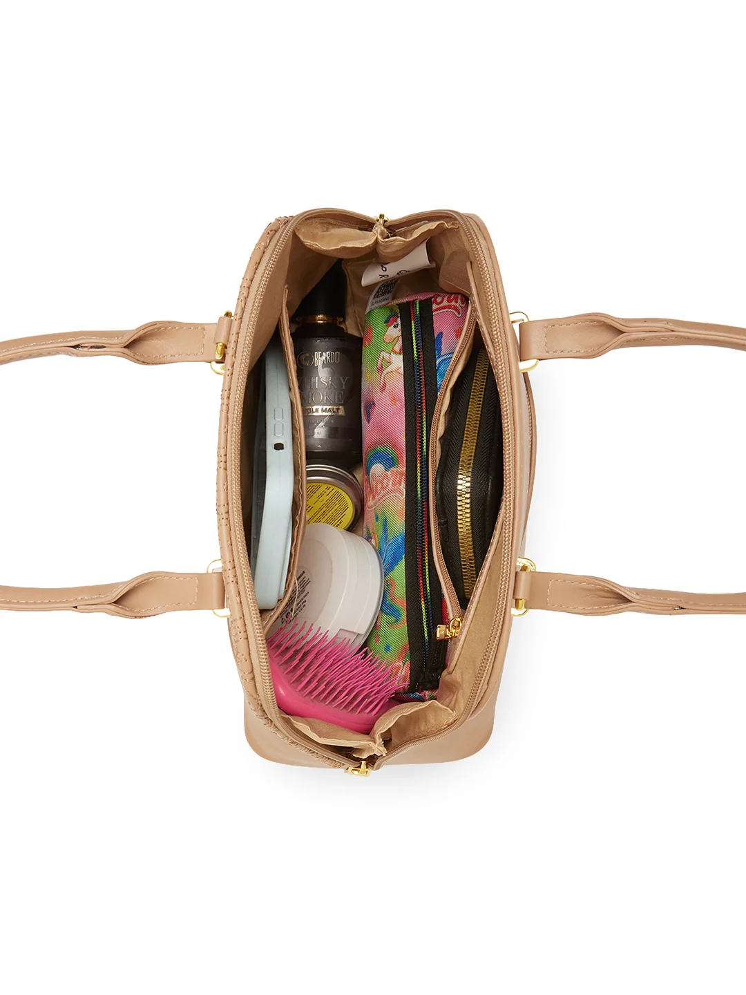 Caprese Rain Small Mocha Mousse Satchel Bag - Image 16