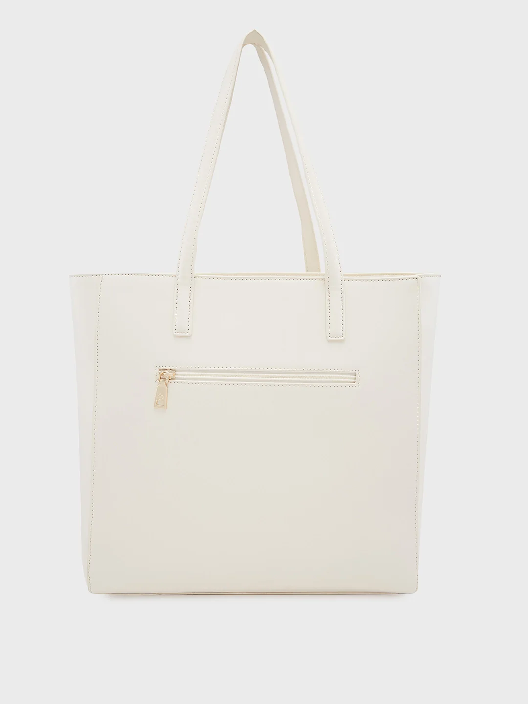 Caprese Ramani Medium White Tote Bag - Image 3